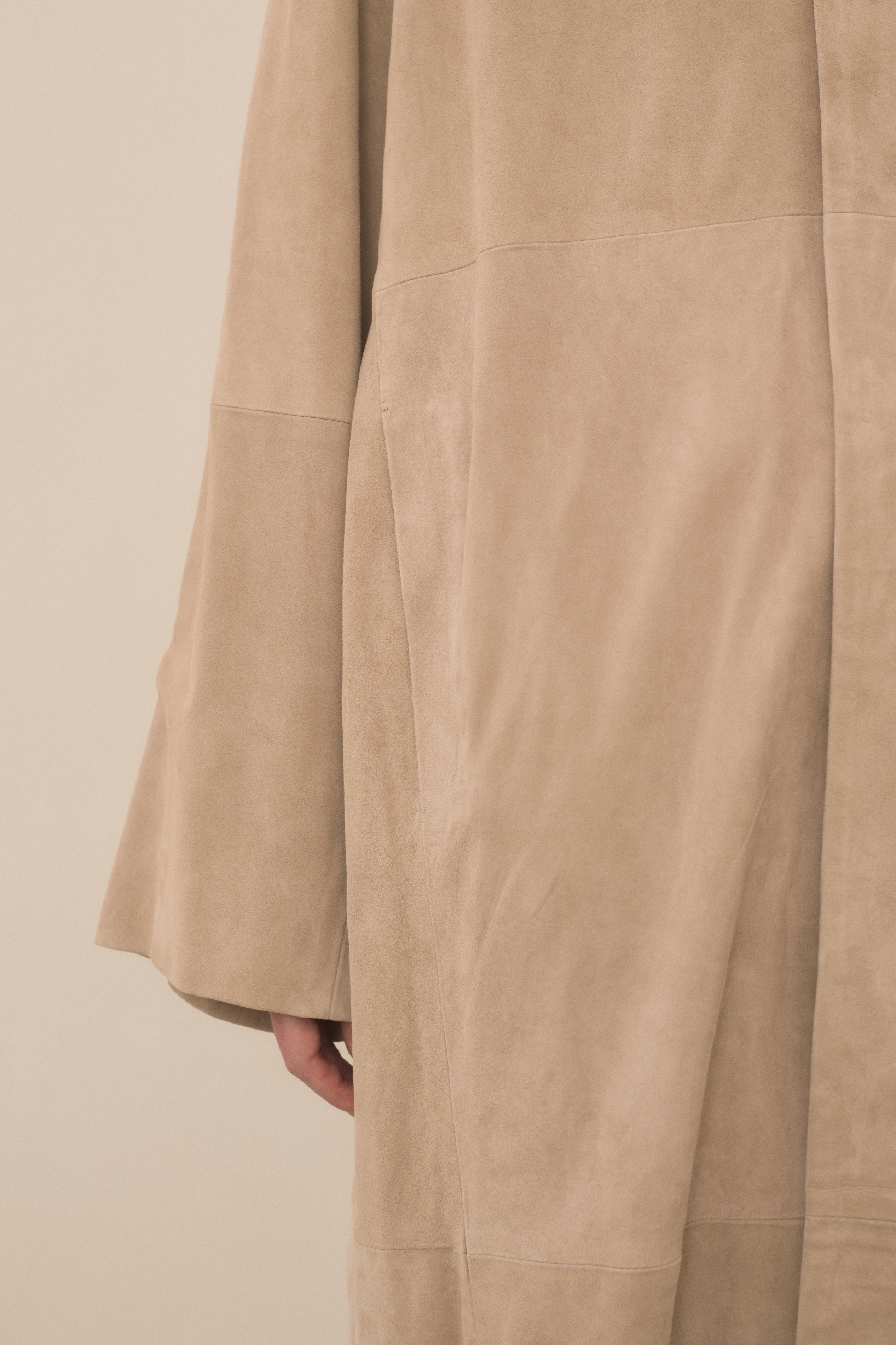 SUEDE CAR COAT