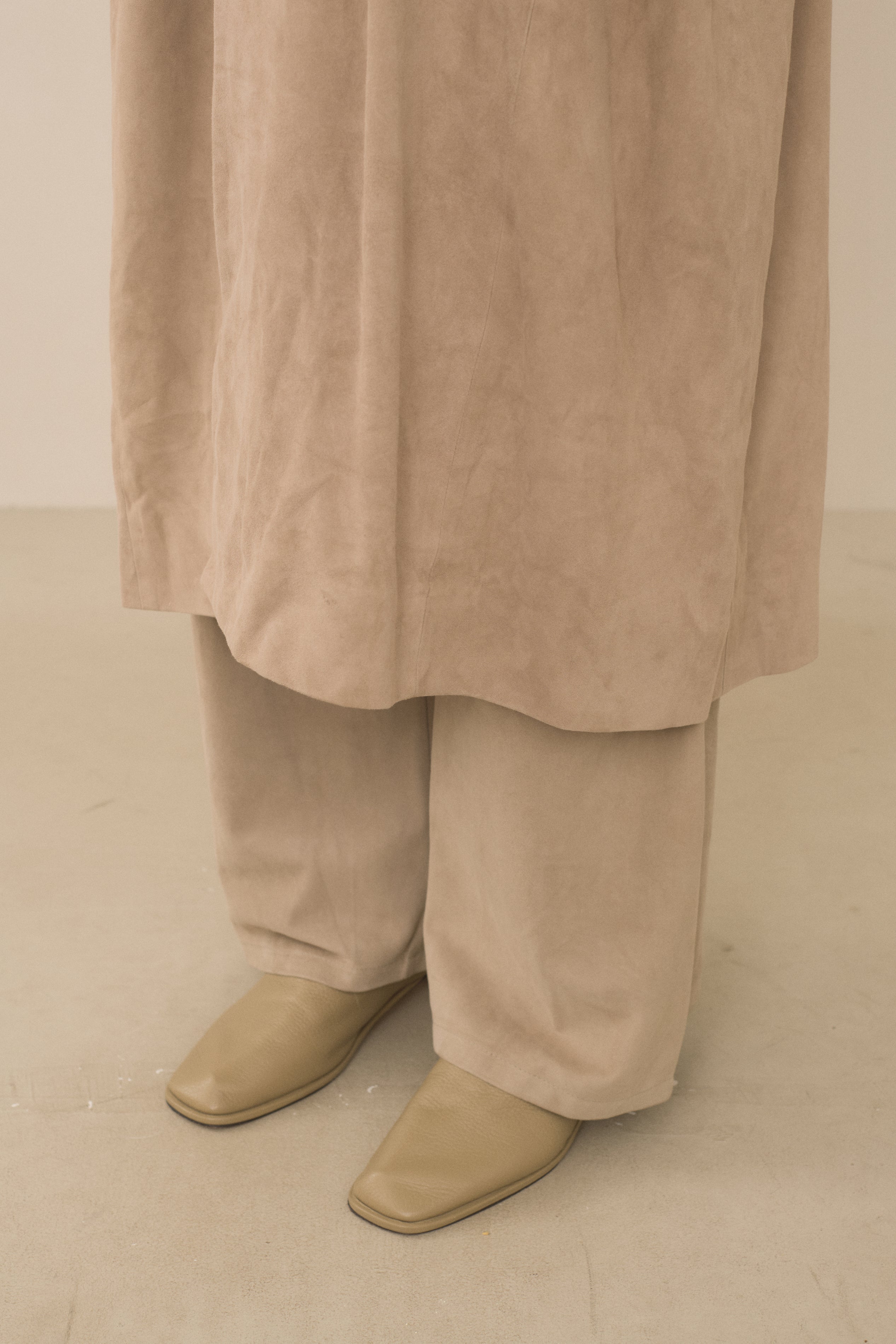 SUEDE CAR COAT