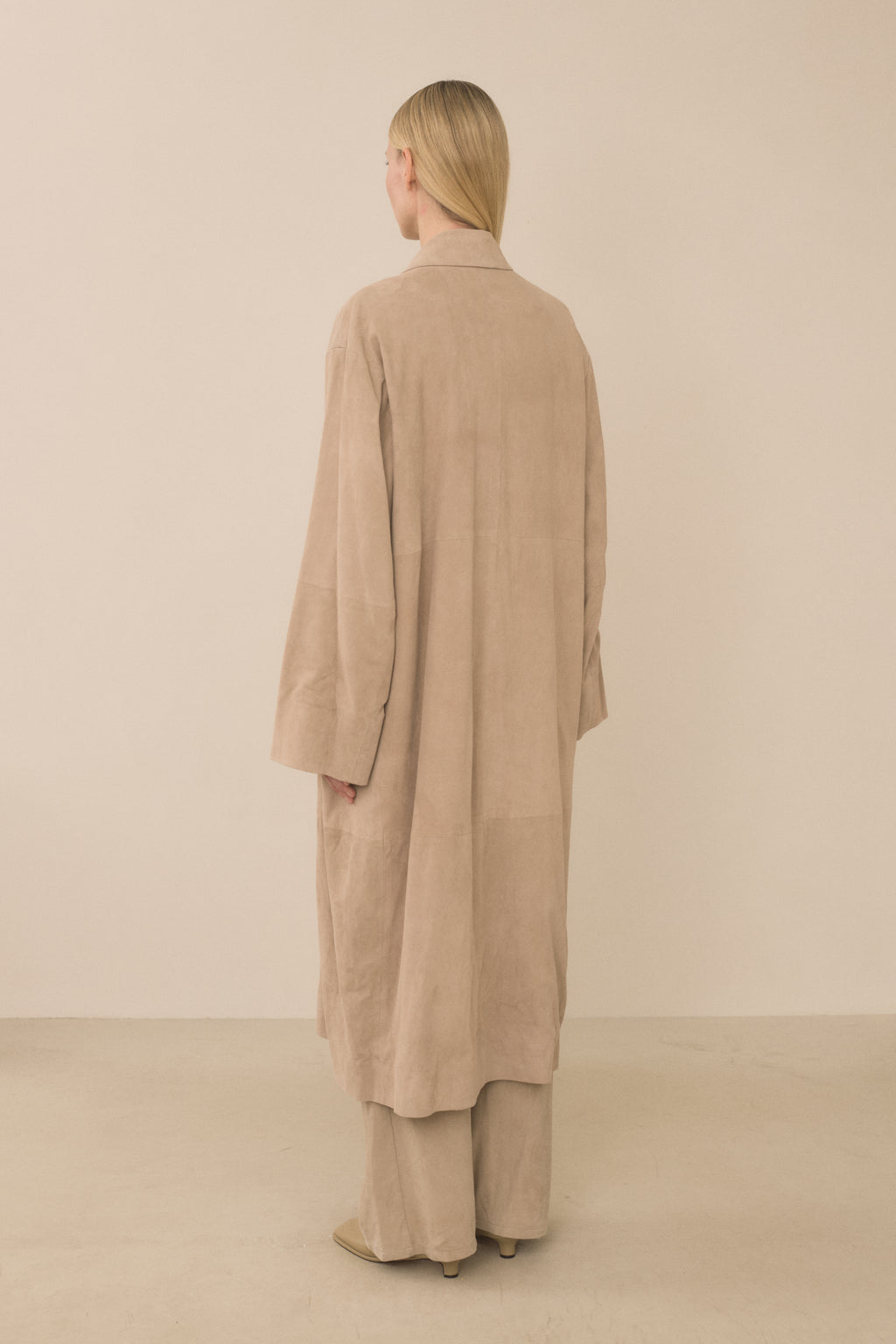 SUEDE CAR COAT