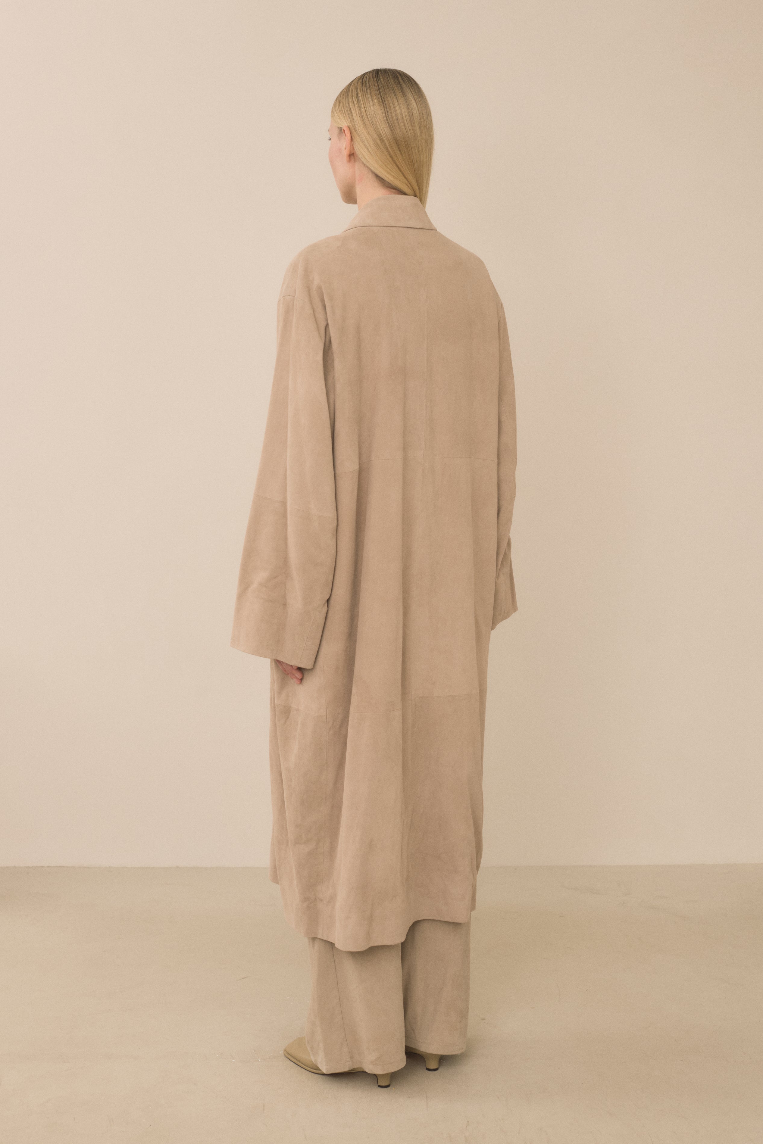 SUEDE CAR COAT
