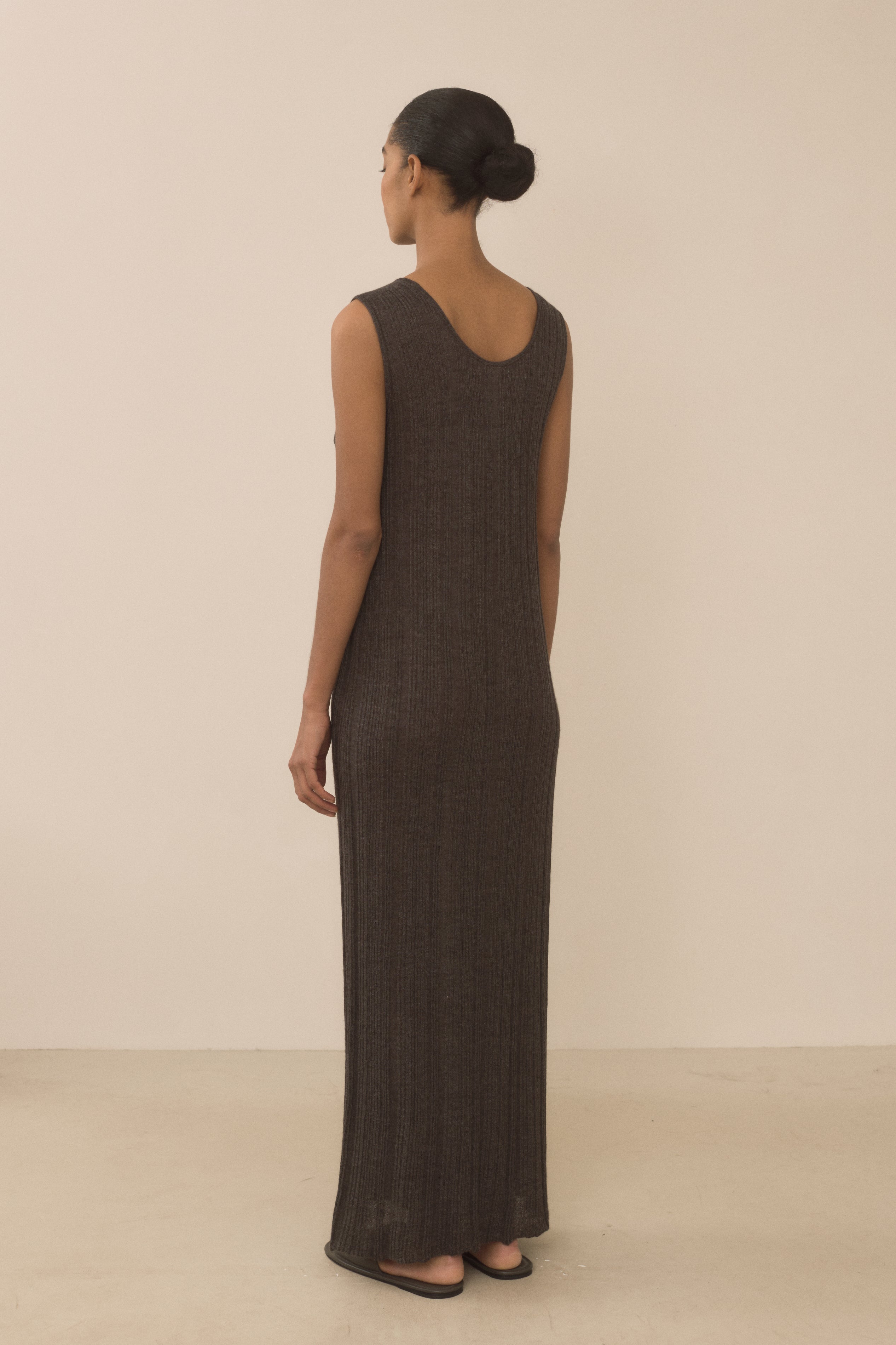 PLISSE TANK DRESS
