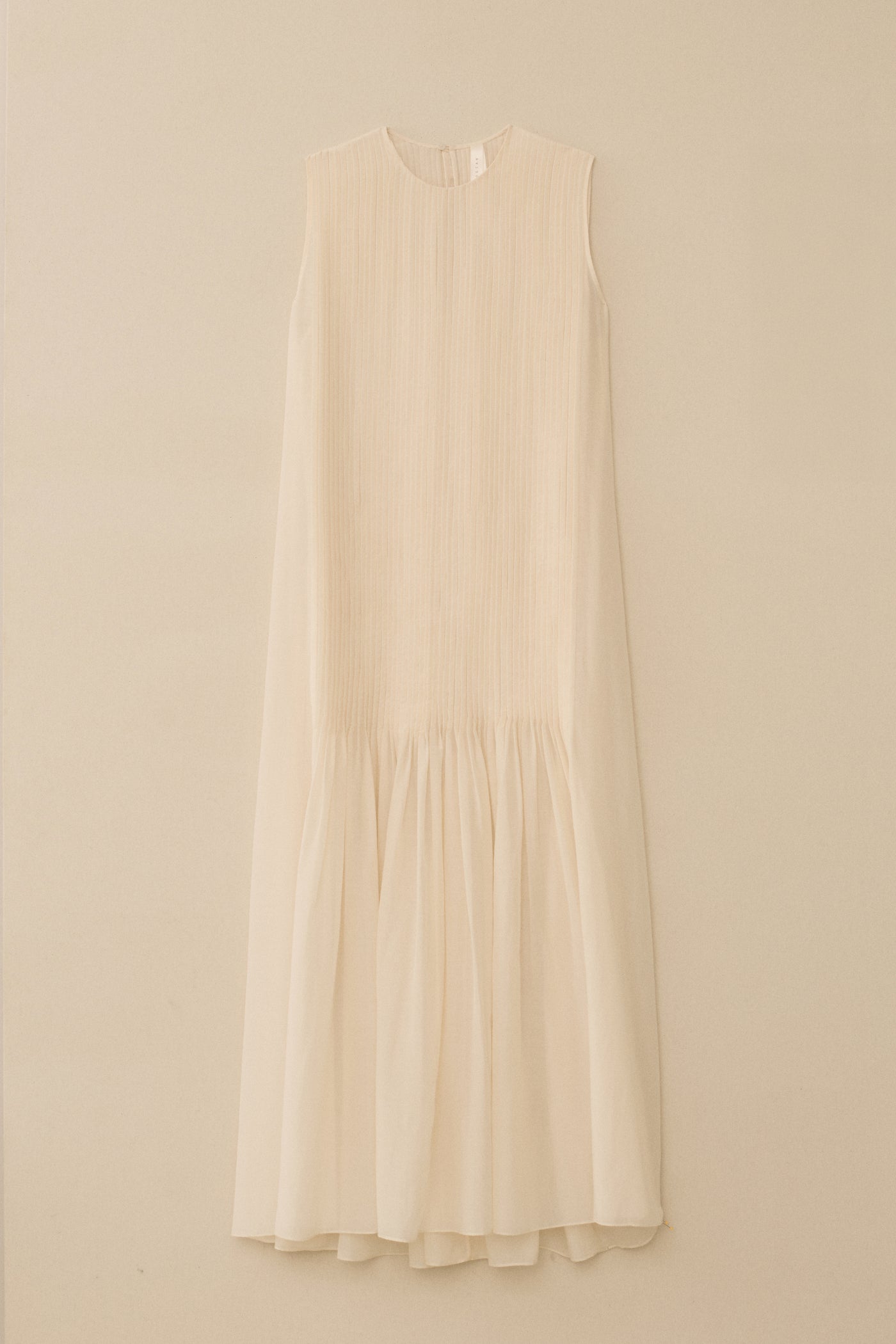 SHEER PLEAT DRESS