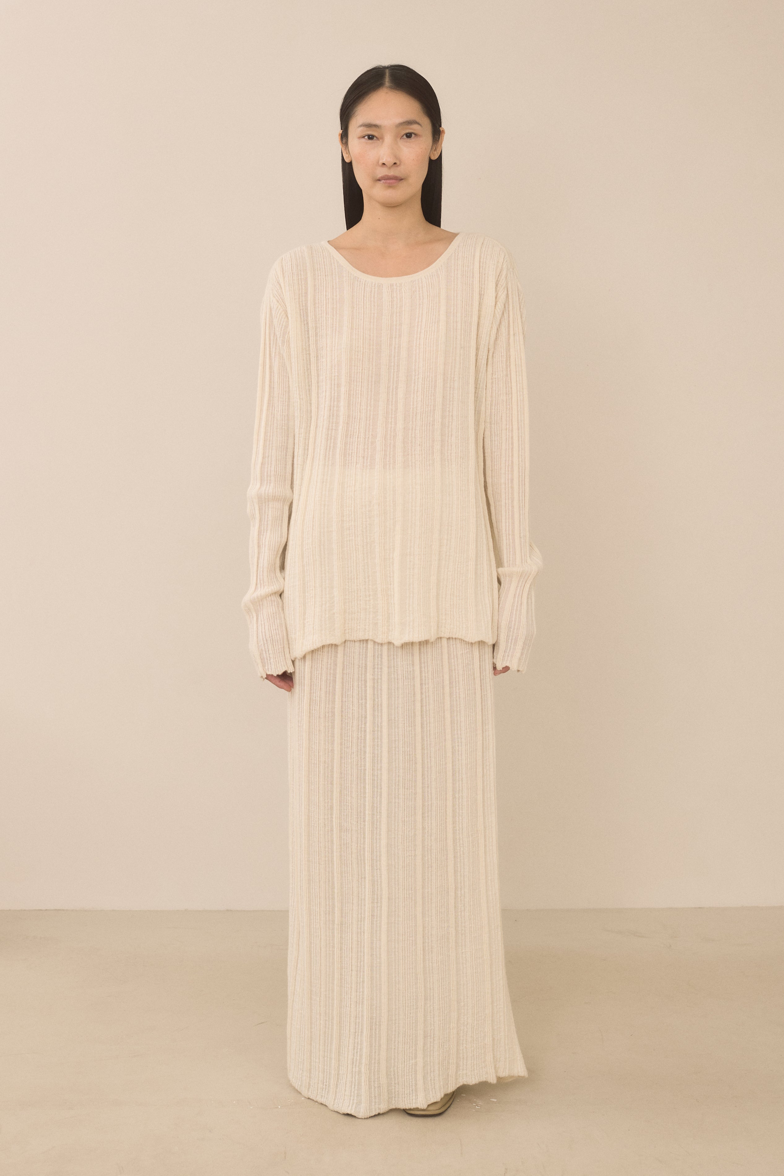 PLISSE BOATNECK