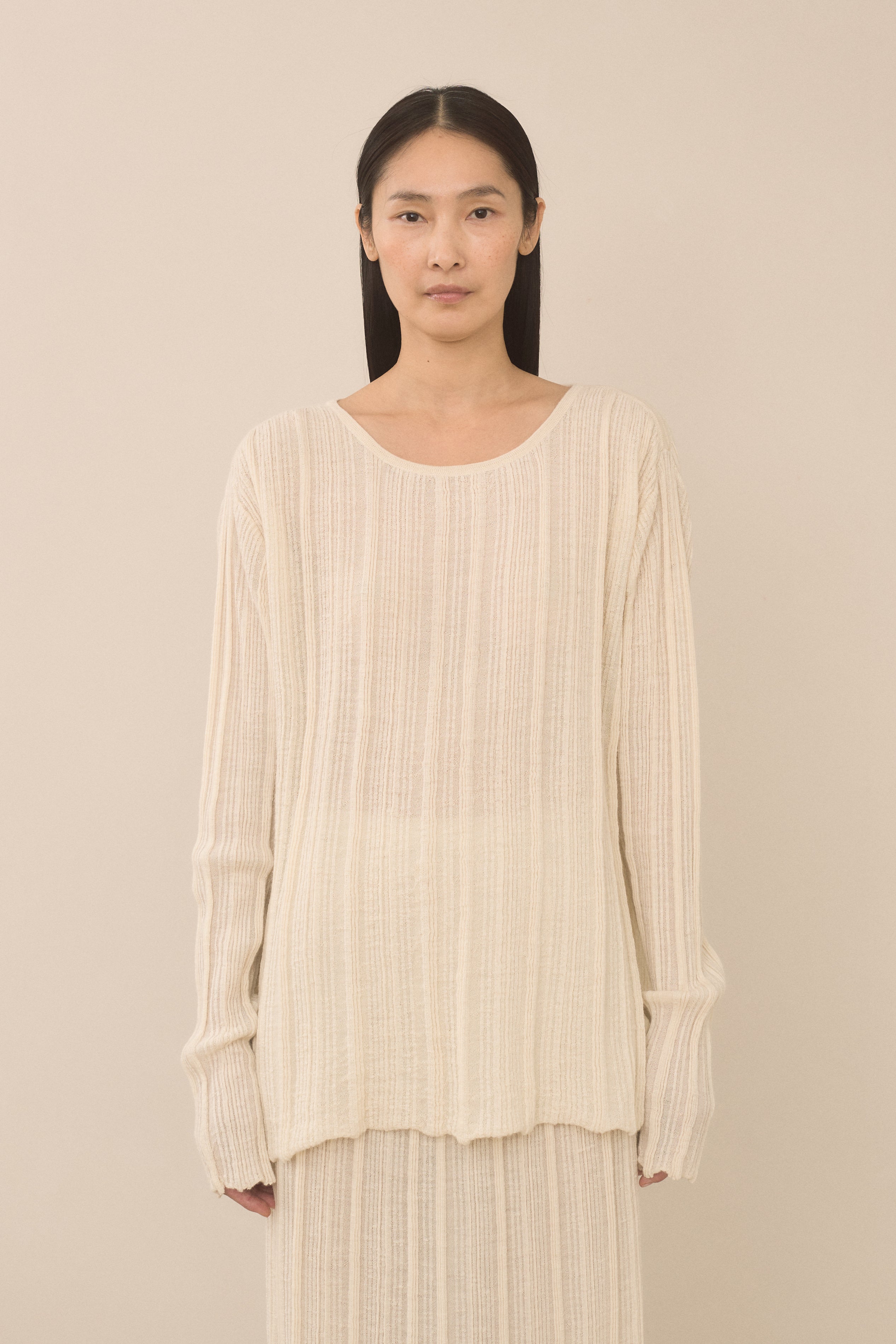 PLISSE BOATNECK