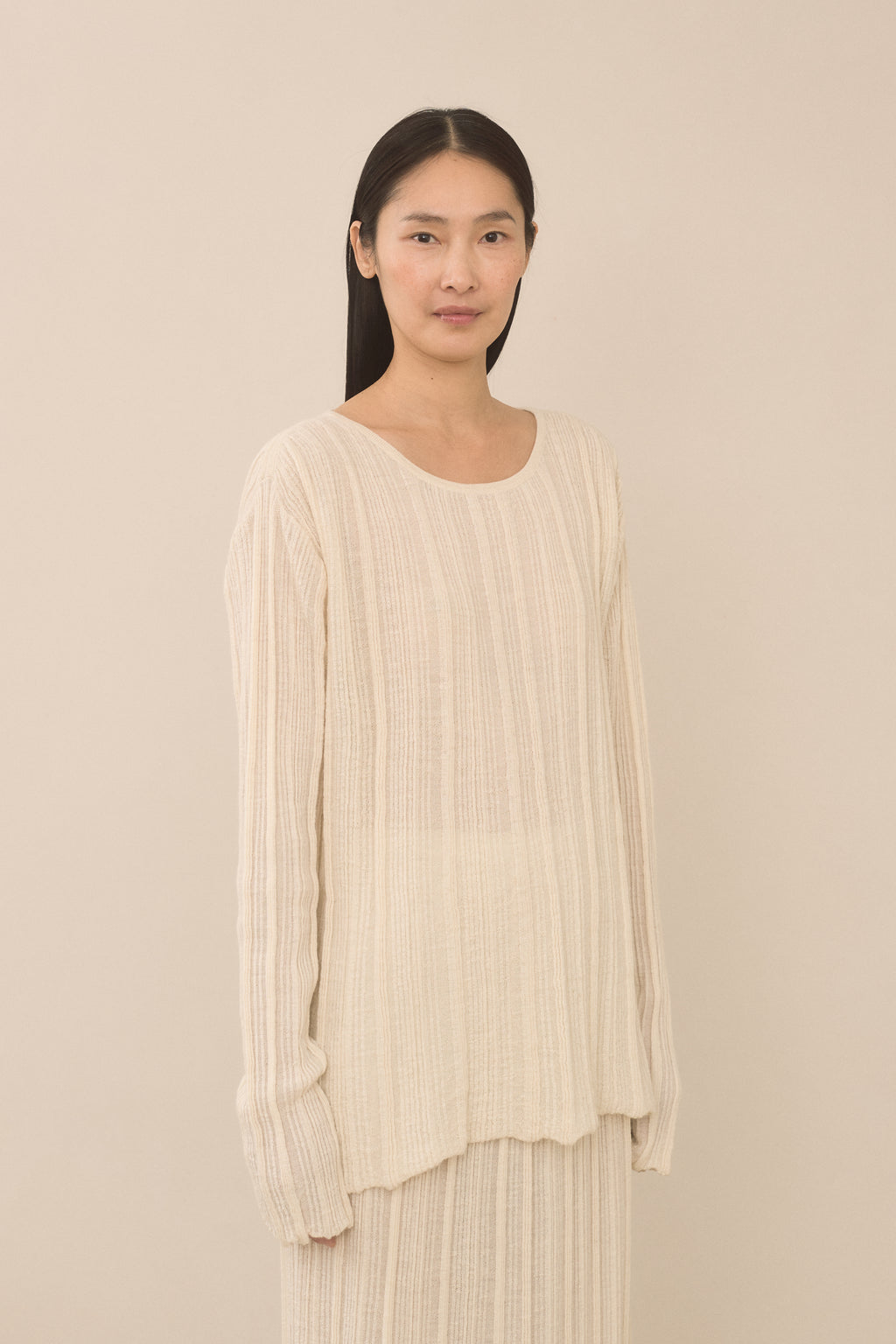 PLISSE BOATNECK