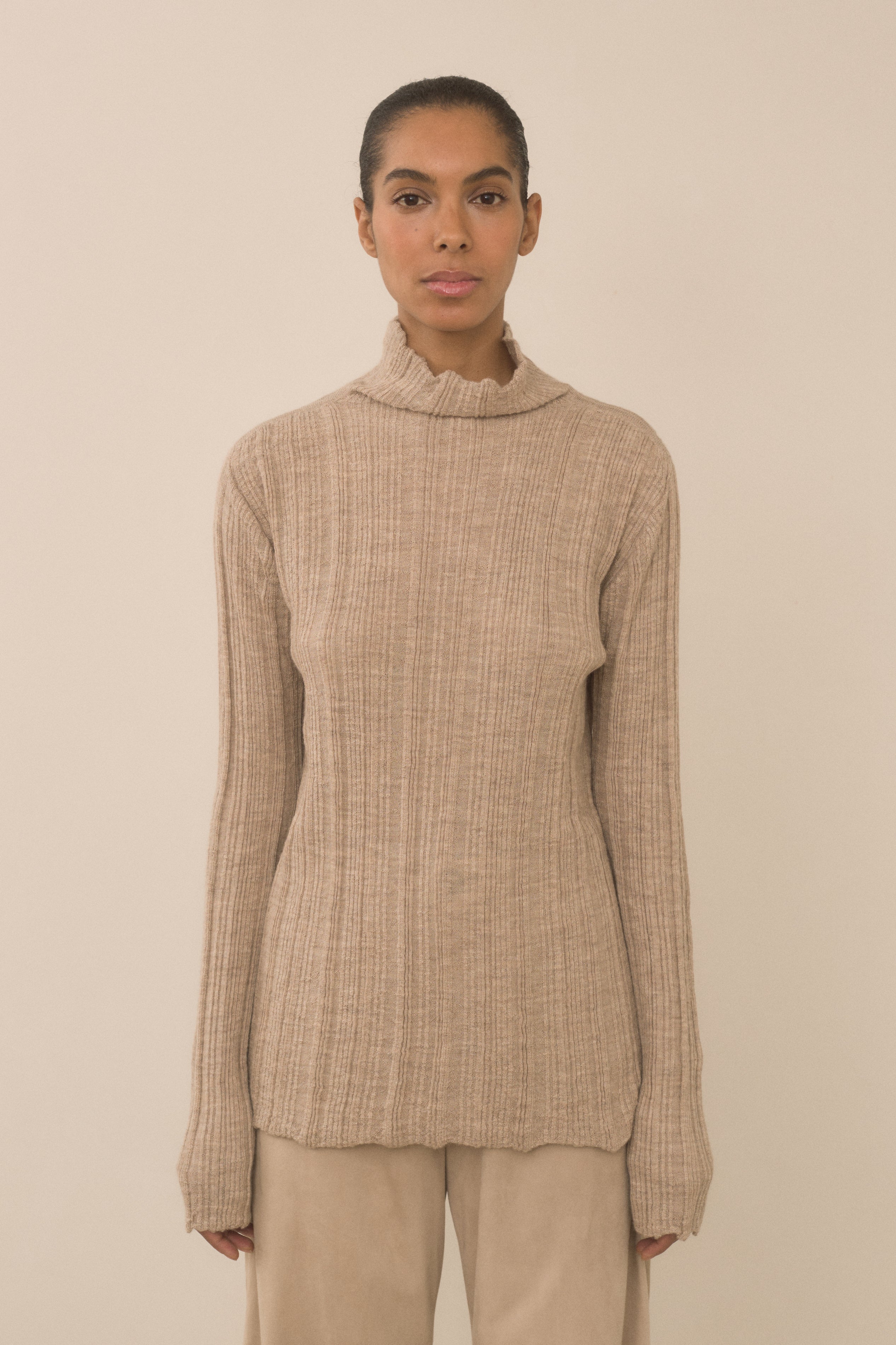 PLISSE MOCKNECK
