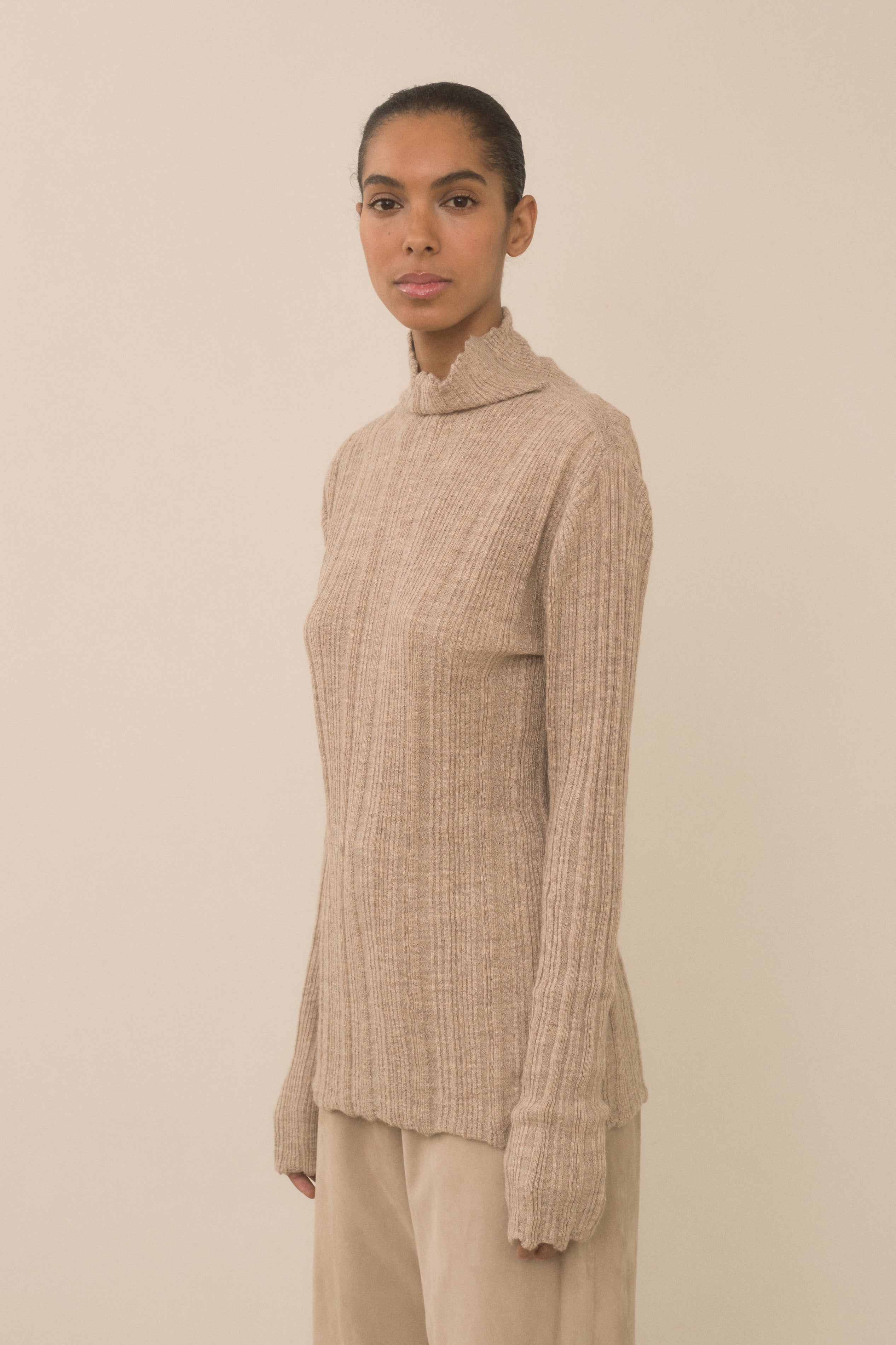 PLISSE MOCKNECK