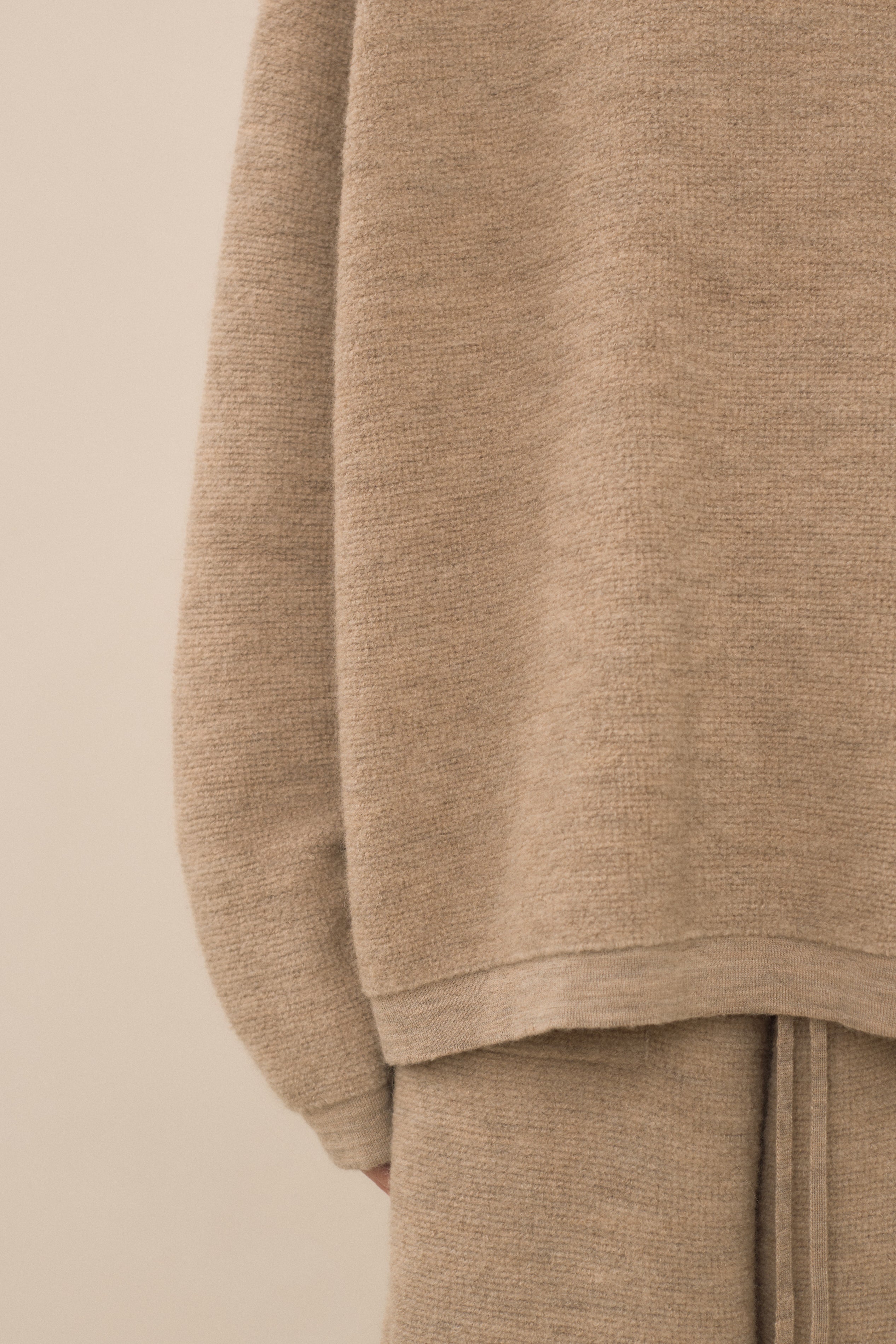 FINE TERRY CREWNECK
