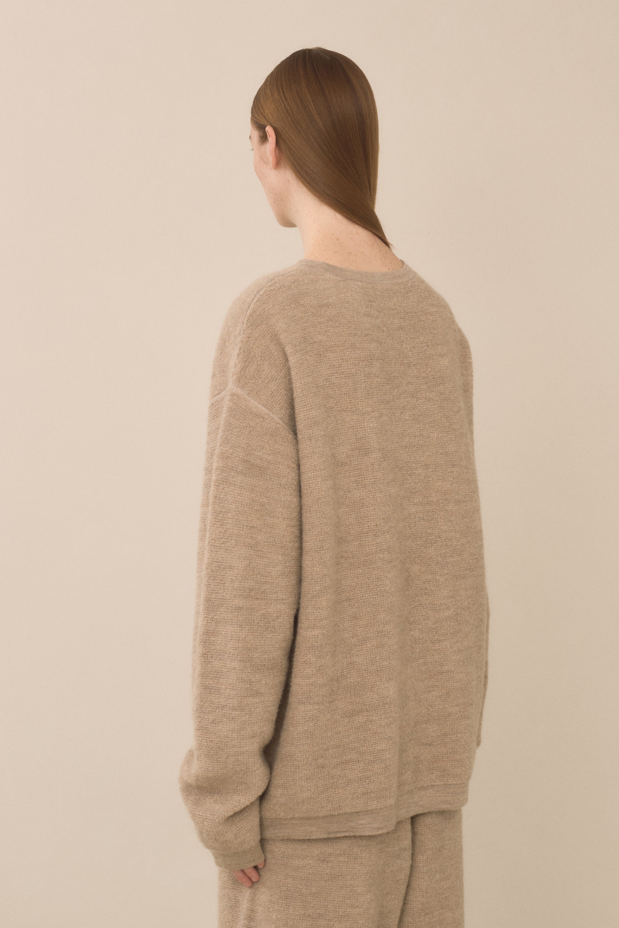 FINE TERRY CREWNECK
