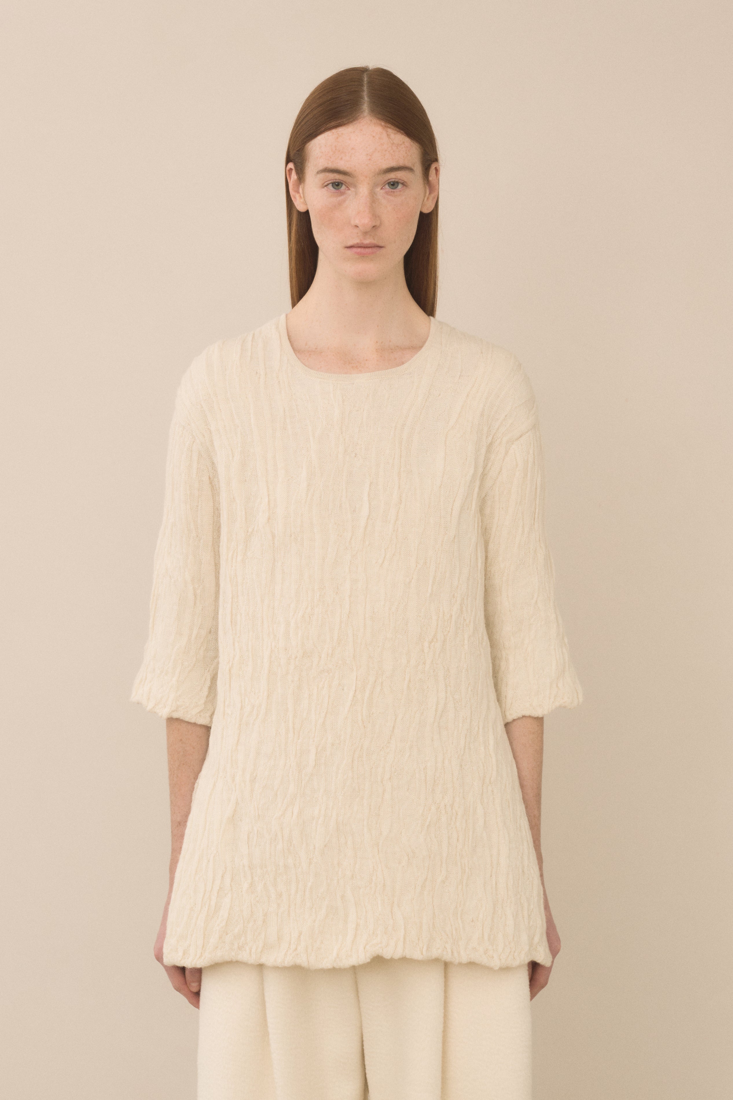 GAUZE PULLOVER