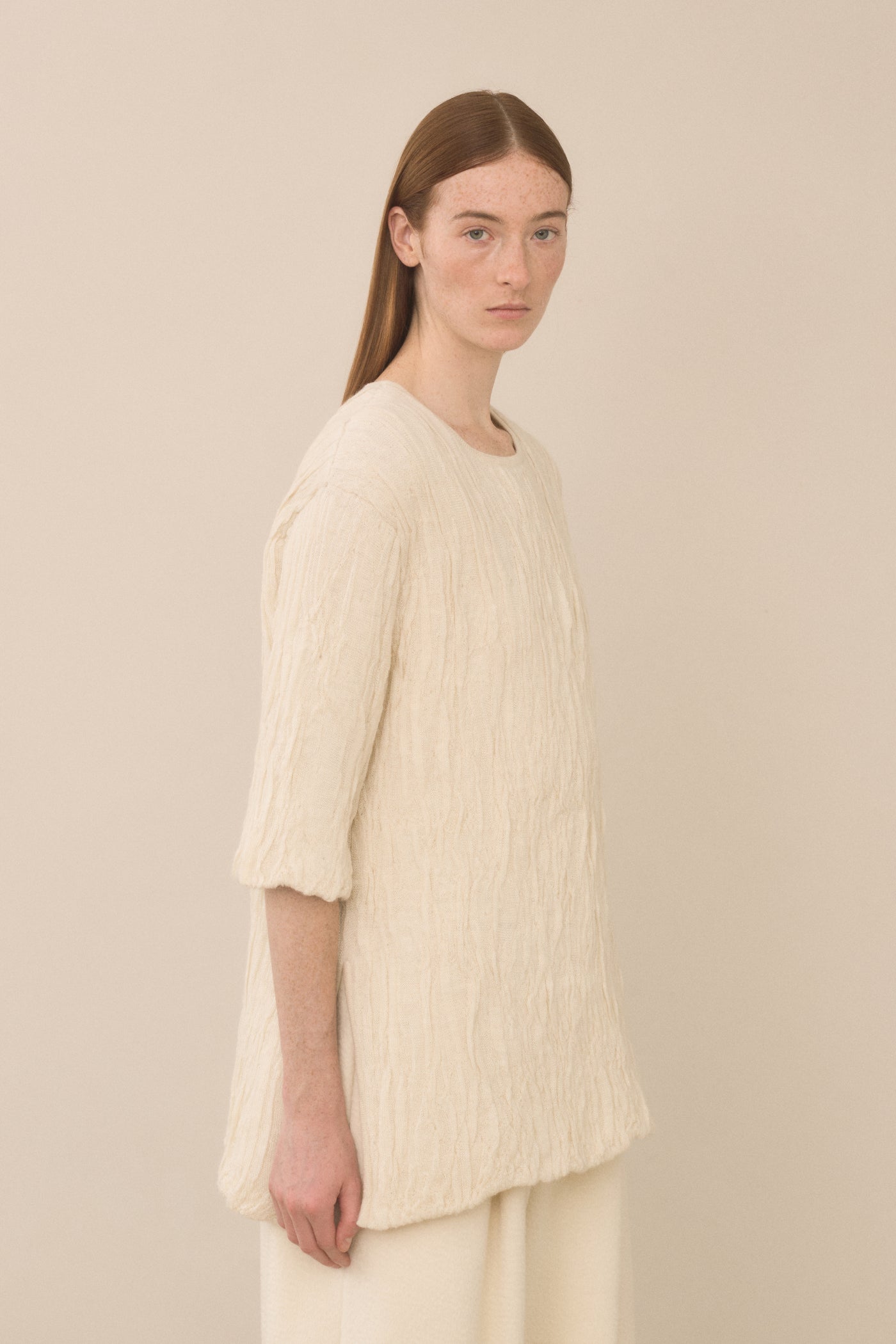 GAUZE PULLOVER