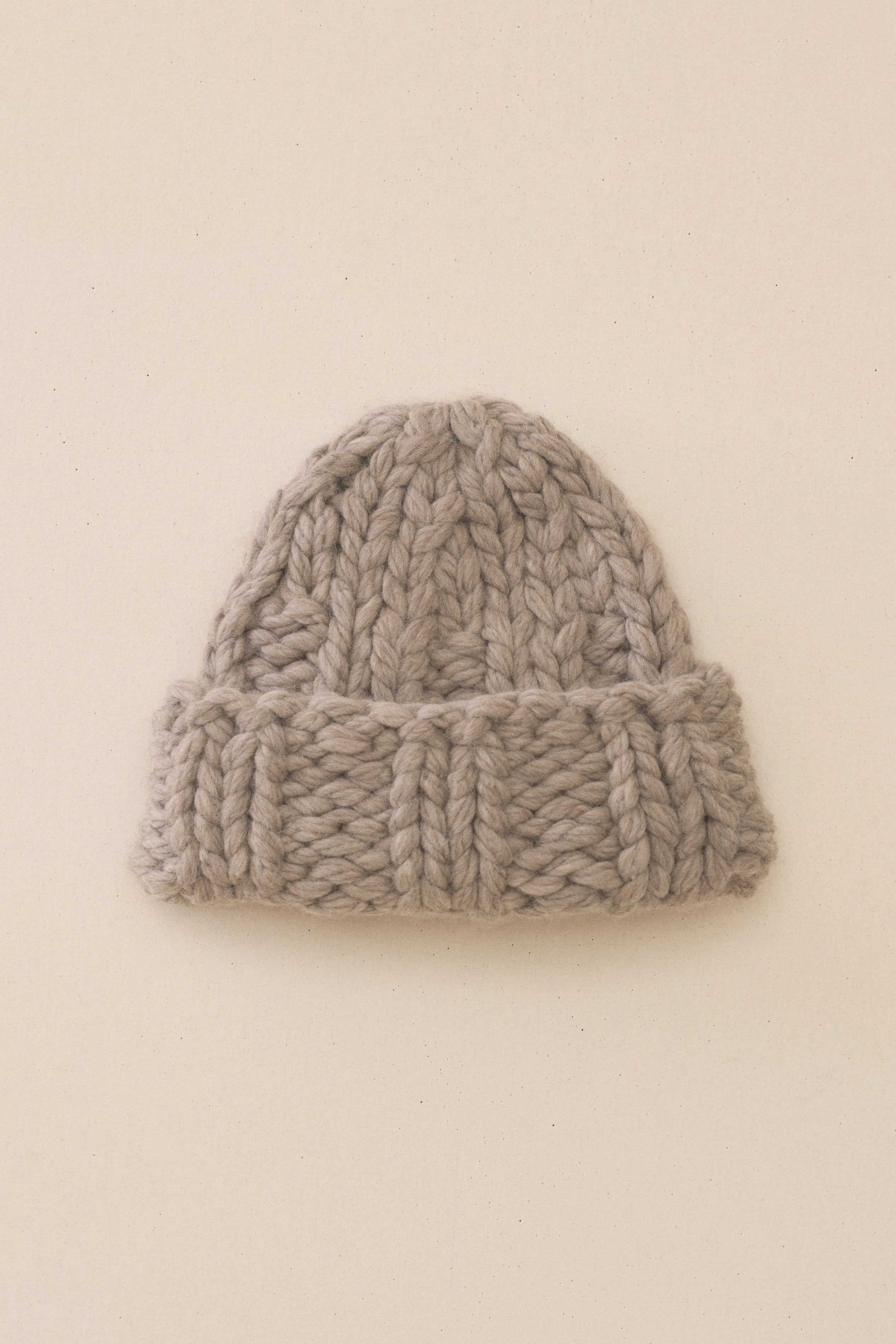 HANDKNIT CHUNKY RIB HAT