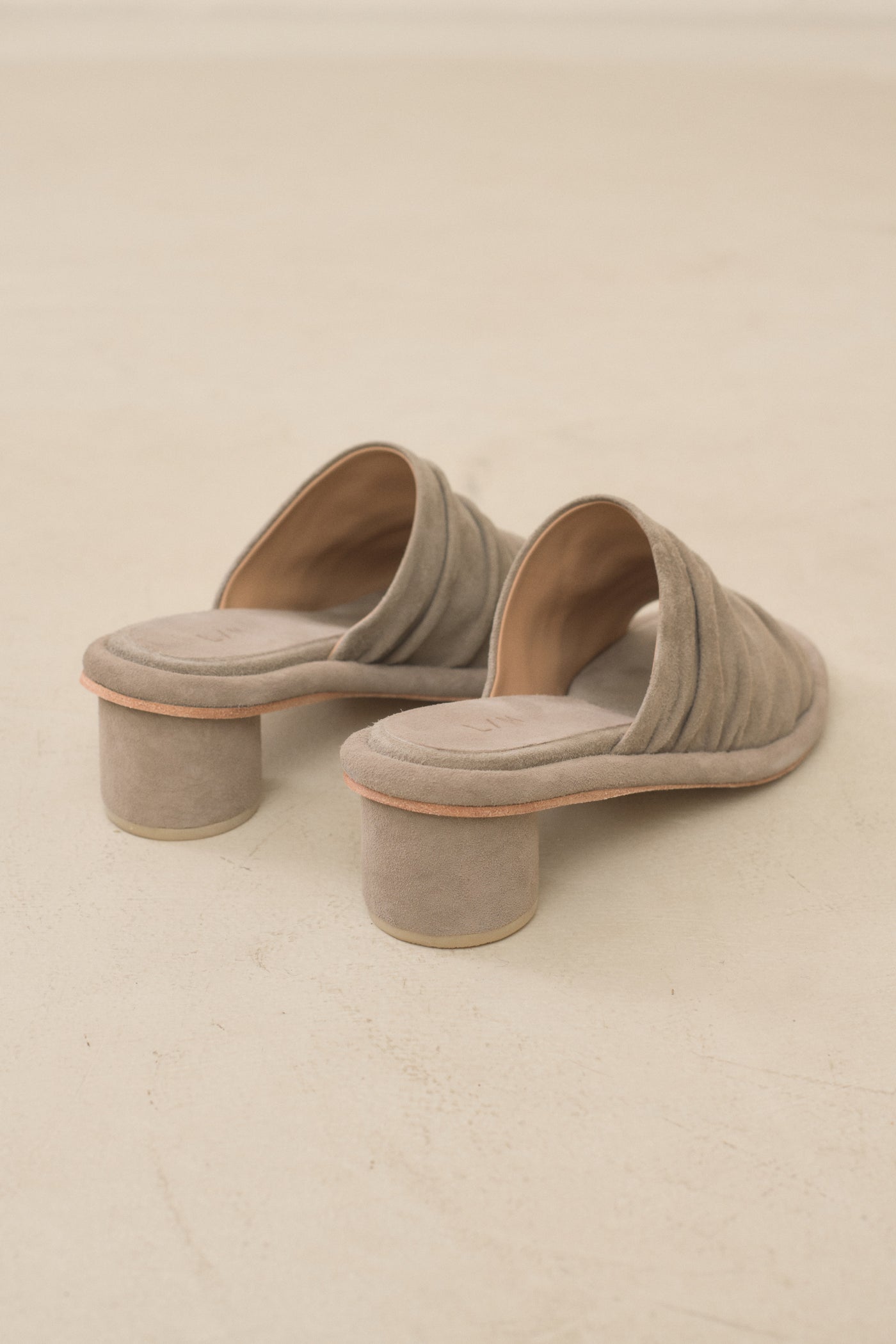 SUEDE RUCHE SLIDE