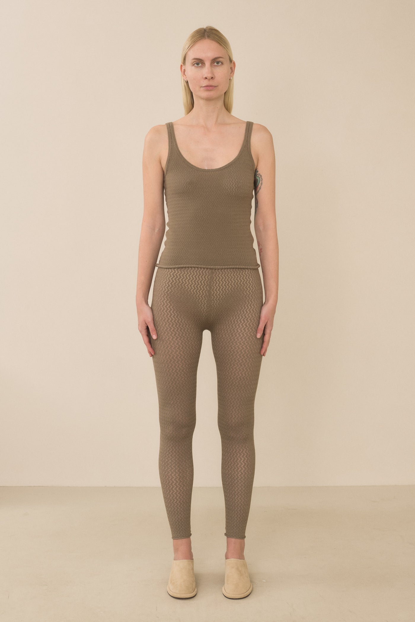 STRETCH POINTELLE LEGGINGS