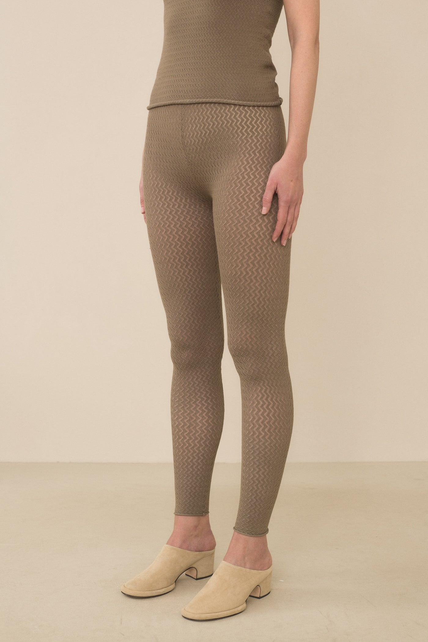 STRETCH POINTELLE LEGGINGS