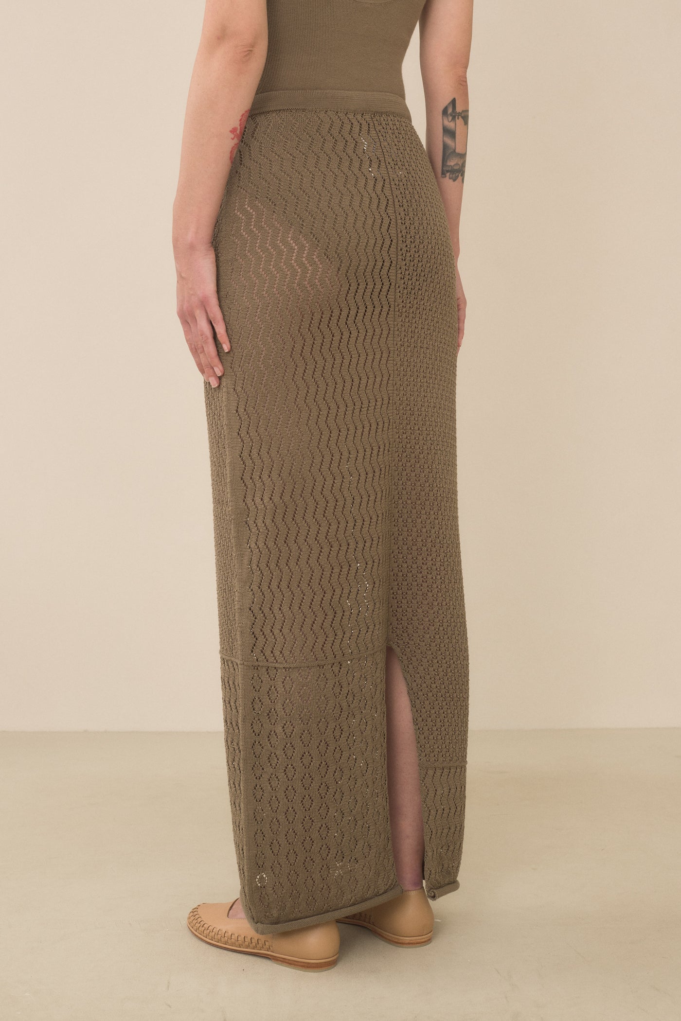 MIX POINTELLE SKIRT