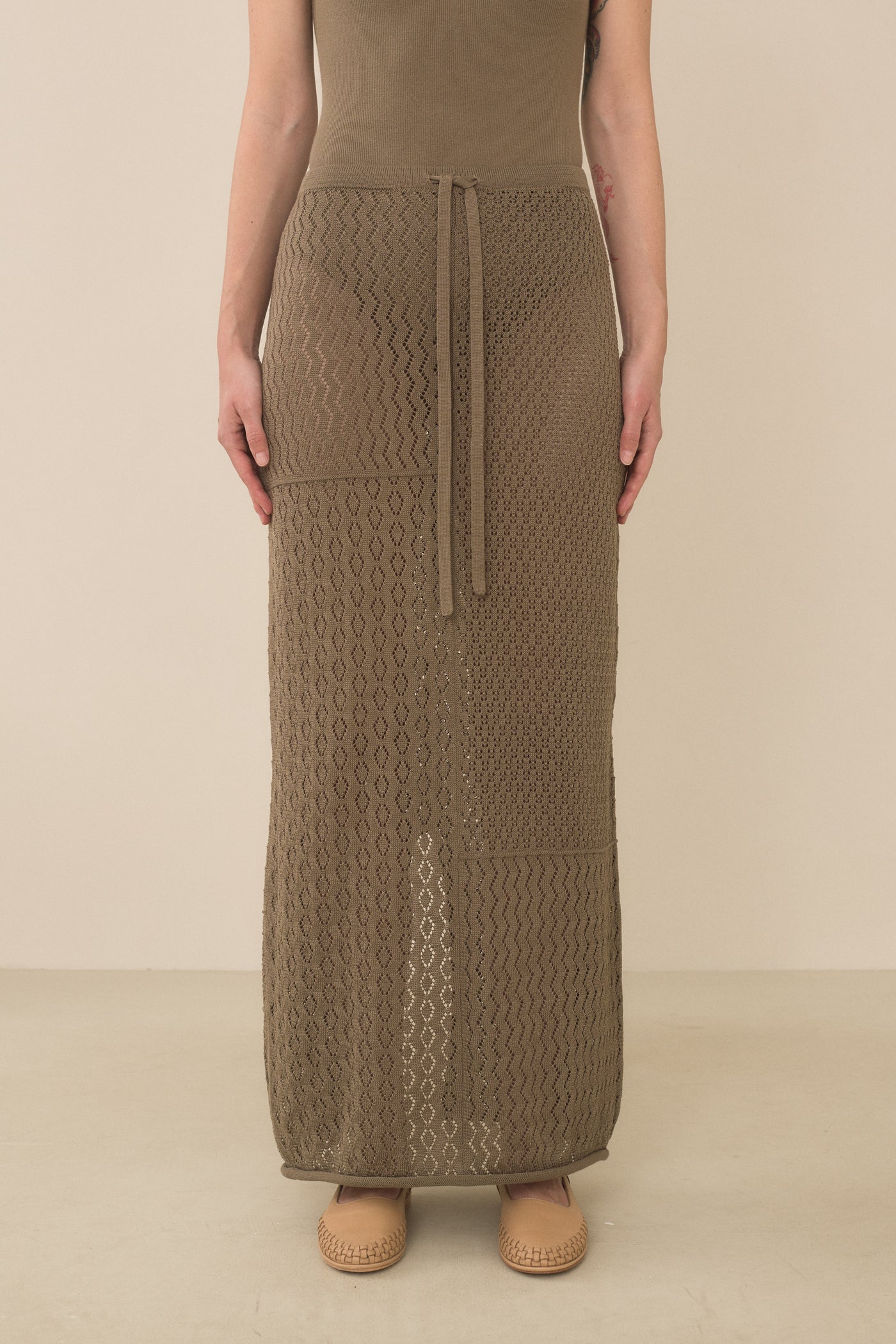 MIX POINTELLE SKIRT