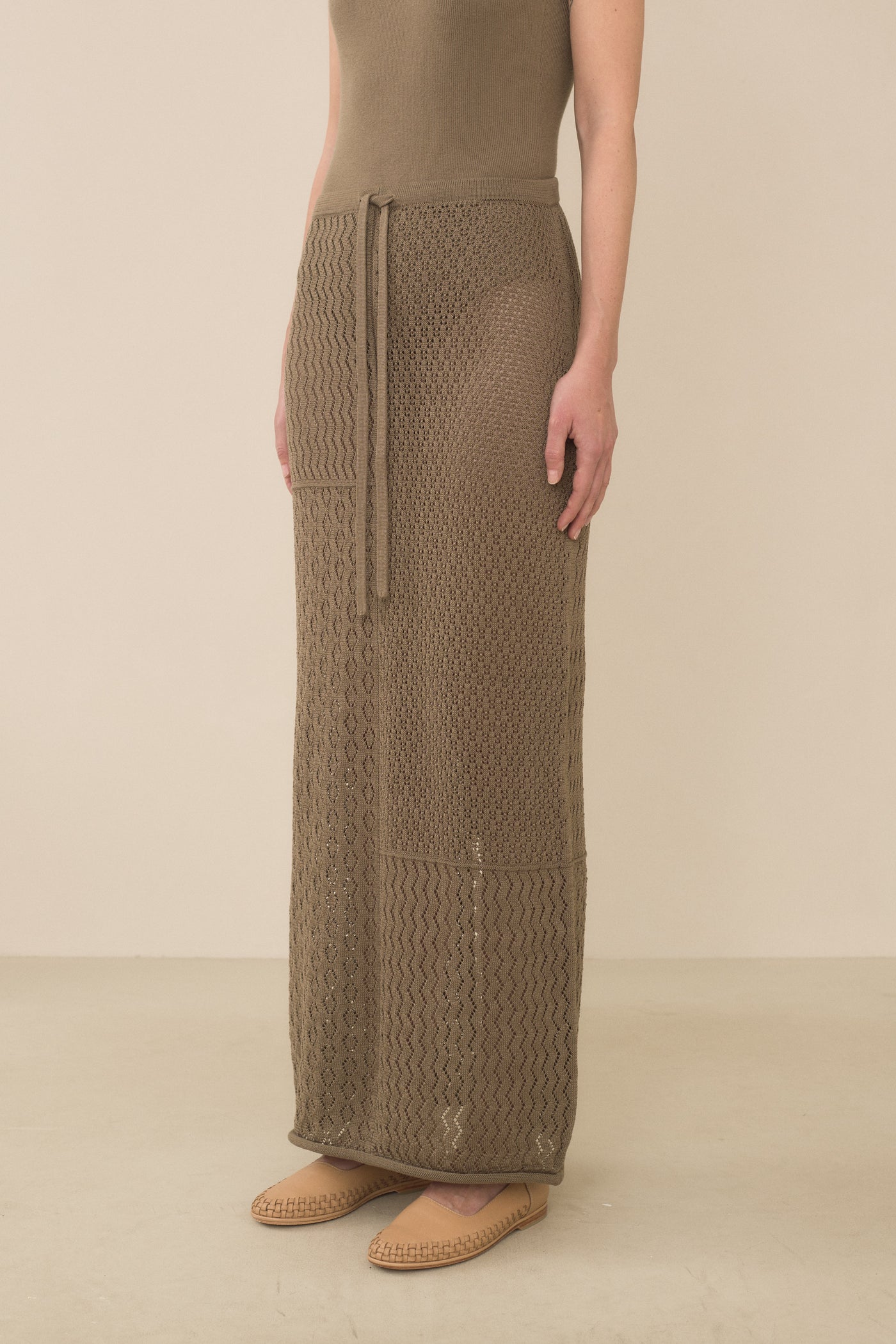 MIX POINTELLE SKIRT