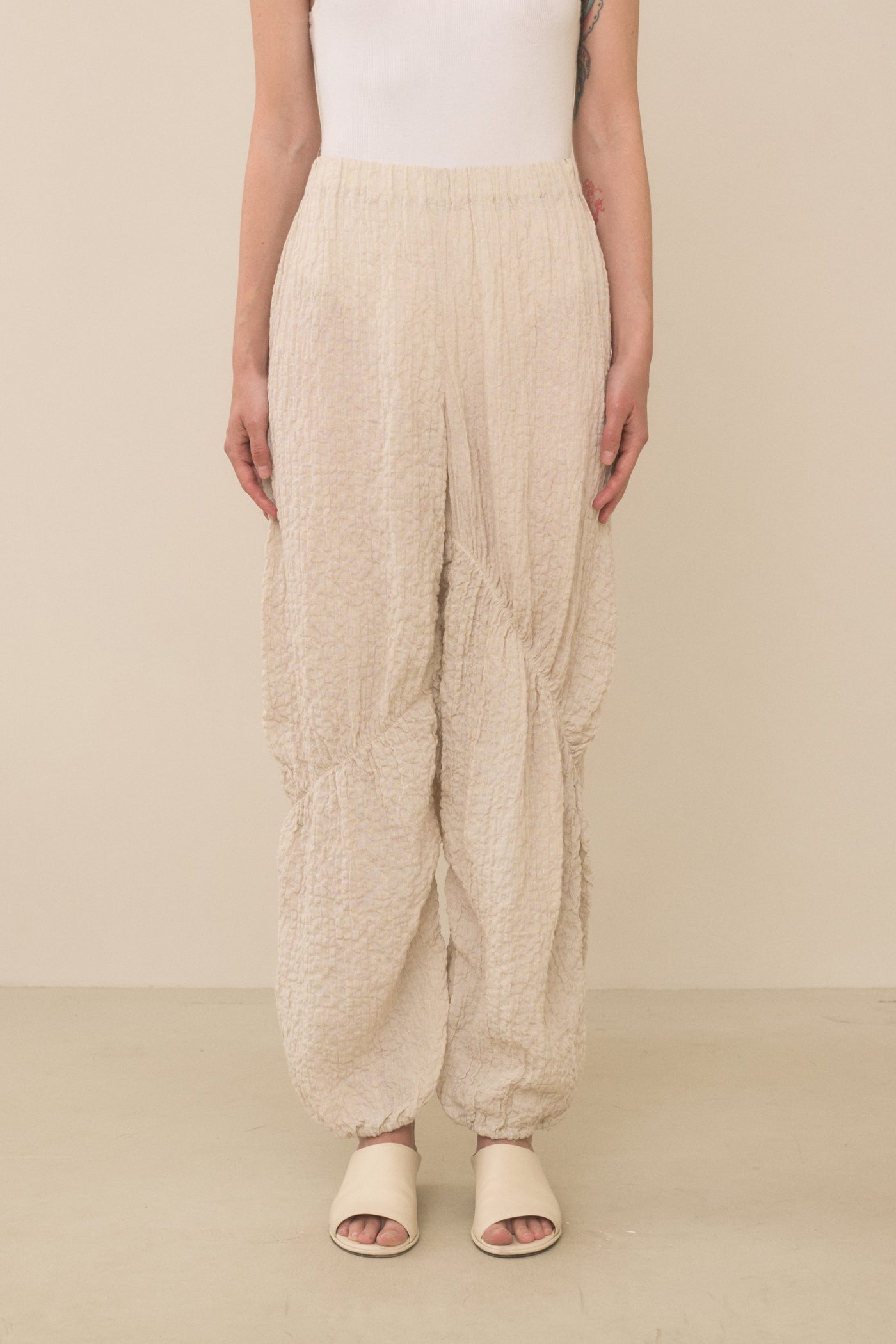 SHIRRED PANTS