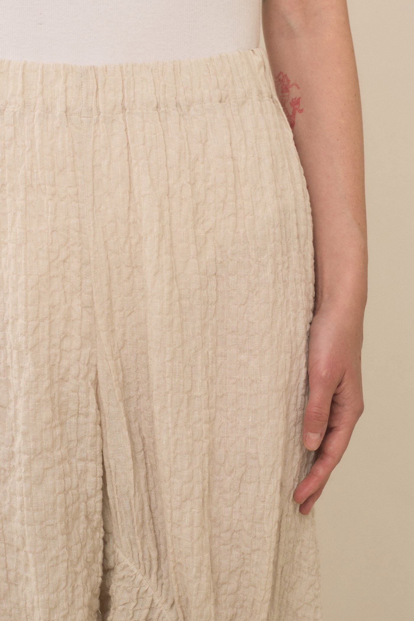 SHIRRED PANTS