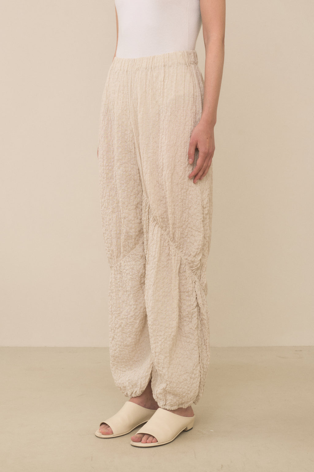 SHIRRED PANTS