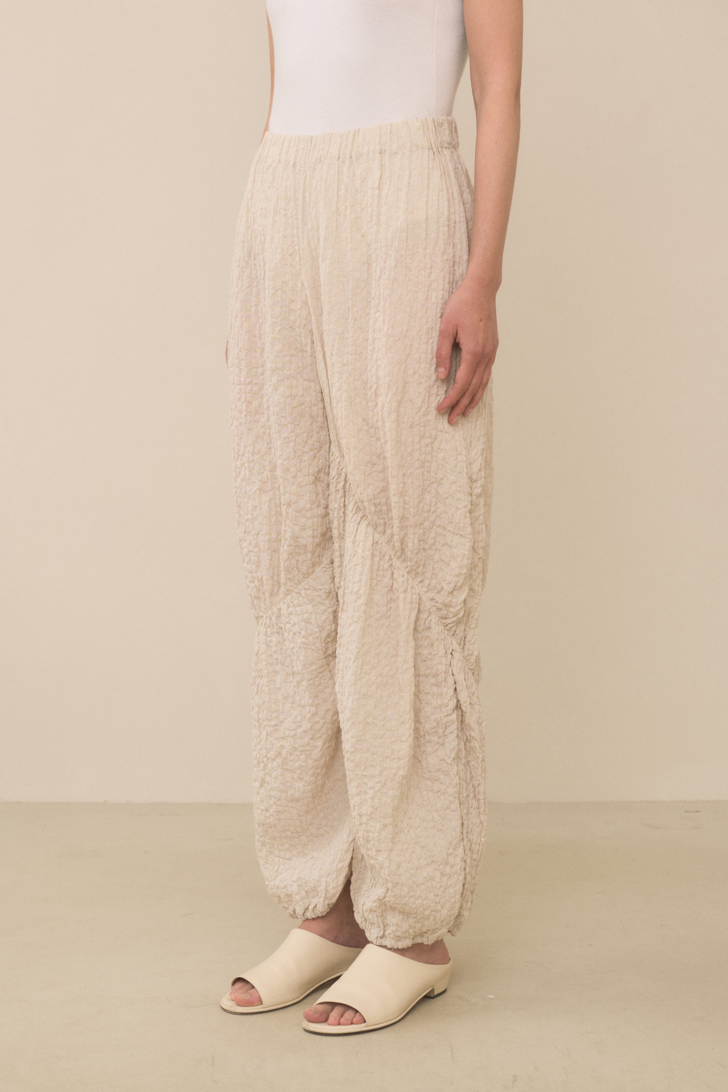 SHIRRED PANTS
