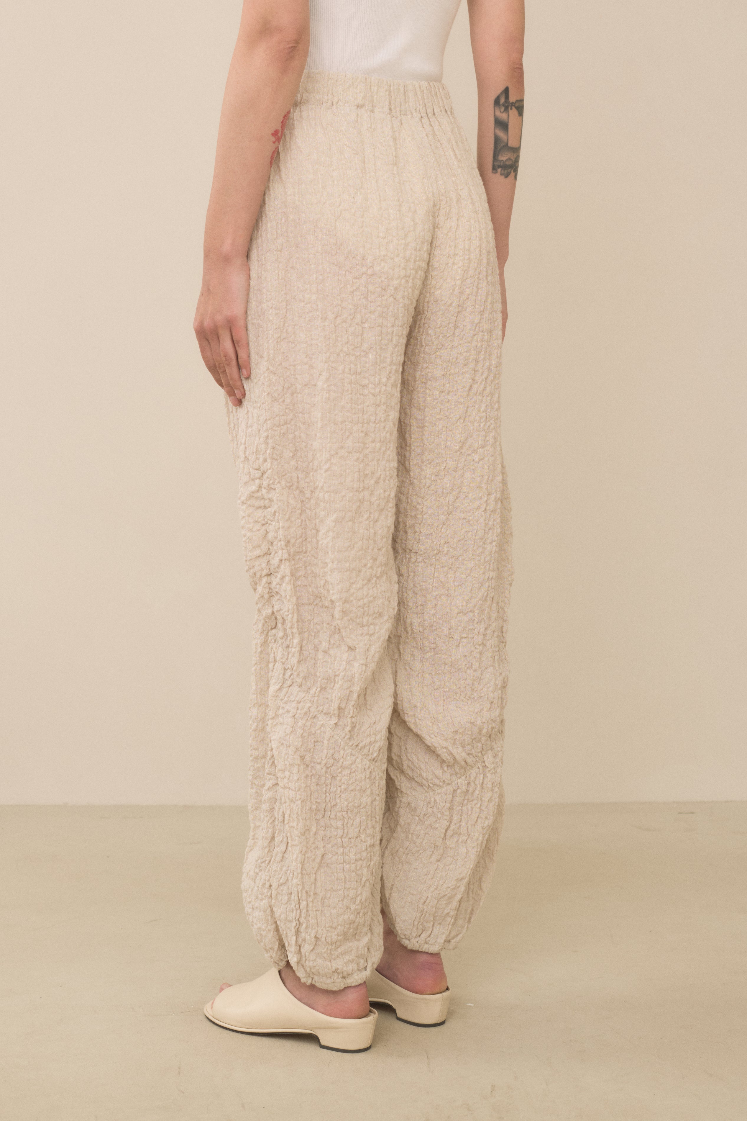 SHIRRED PANTS