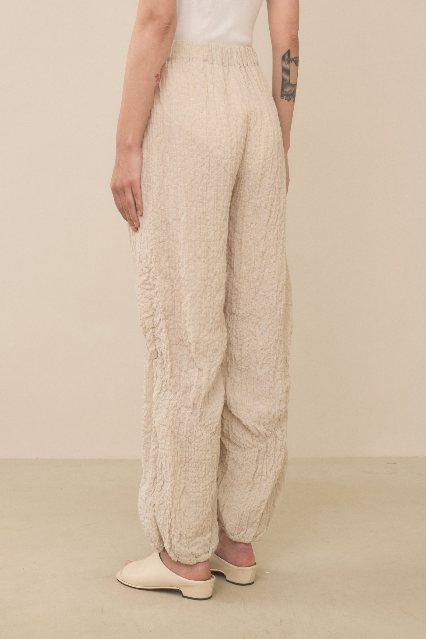 SHIRRED PANTS