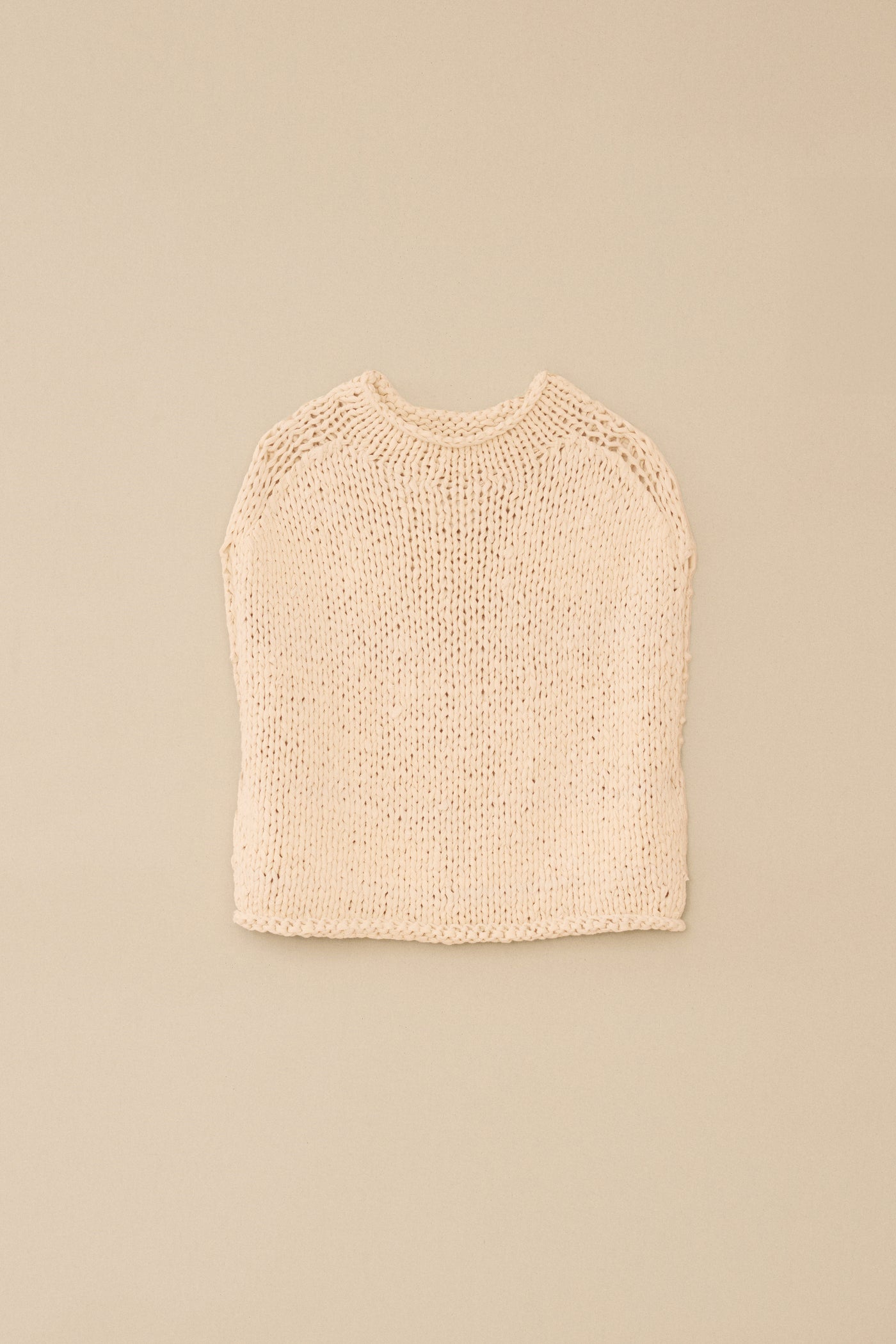 HANDKNIT JERSEY SHELL