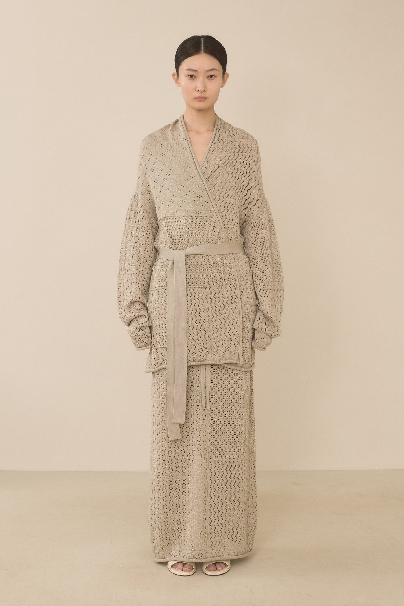 MIX POINTELLE CARDIGAN