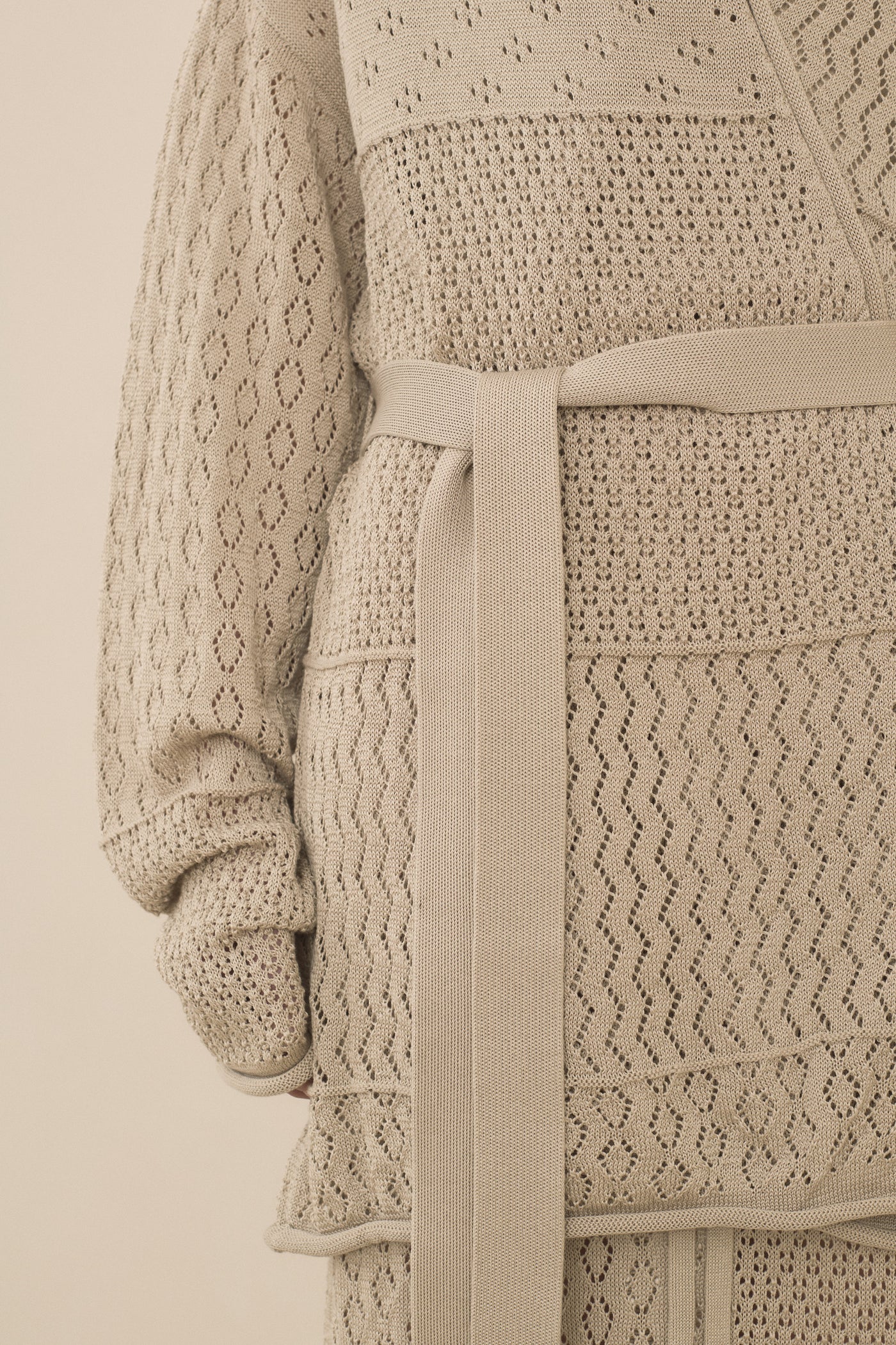 MIX POINTELLE CARDIGAN