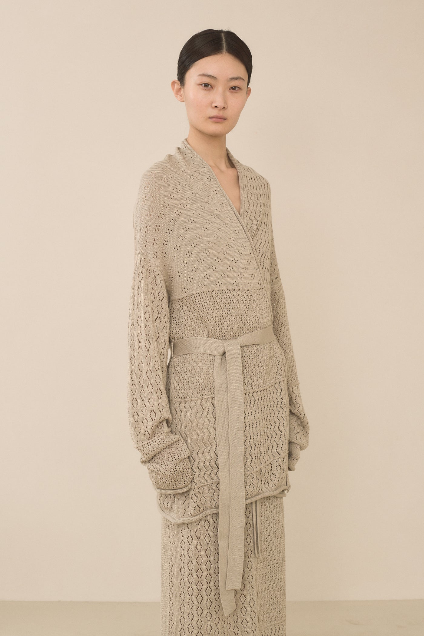 MIX POINTELLE CARDIGAN