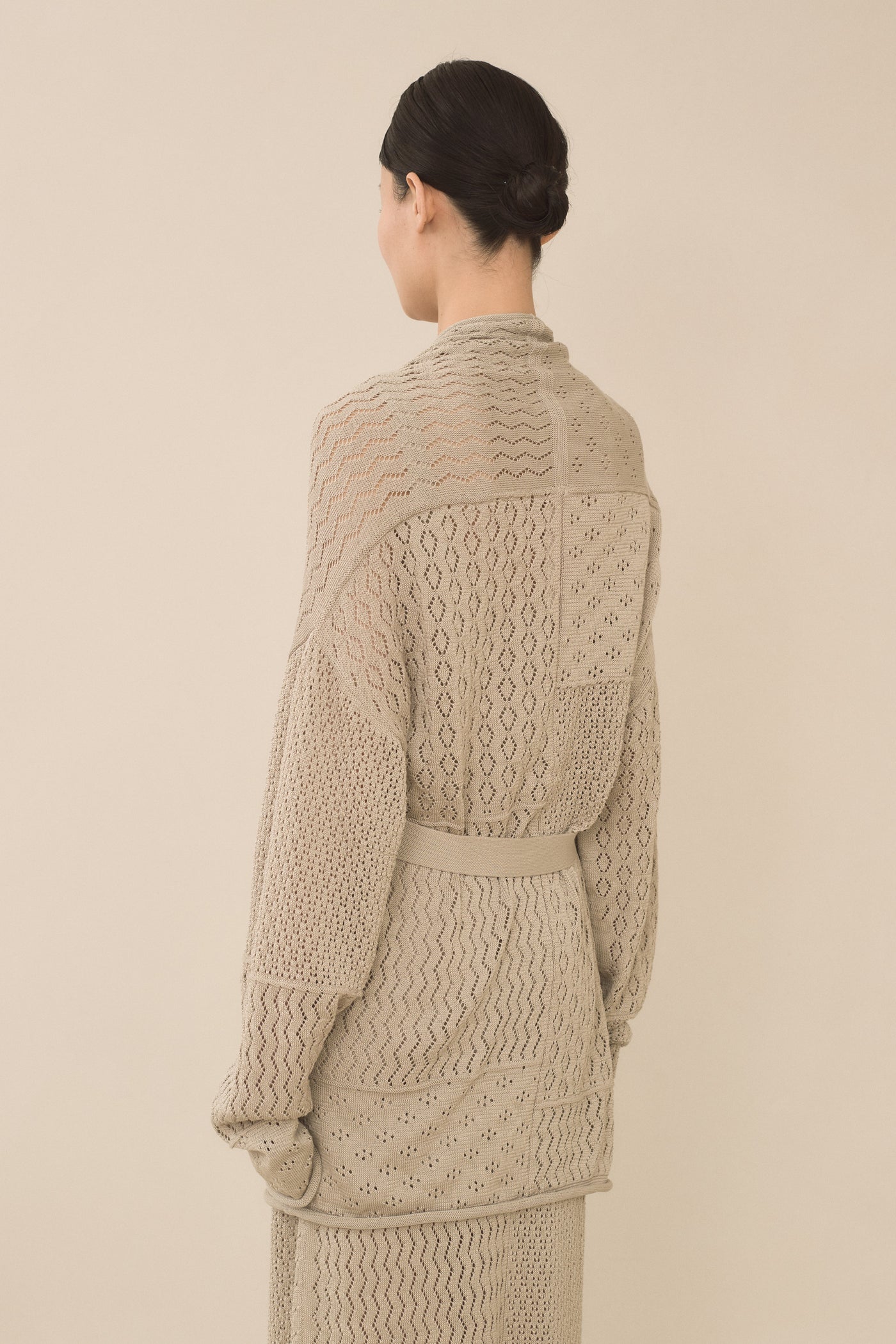 MIX POINTELLE CARDIGAN