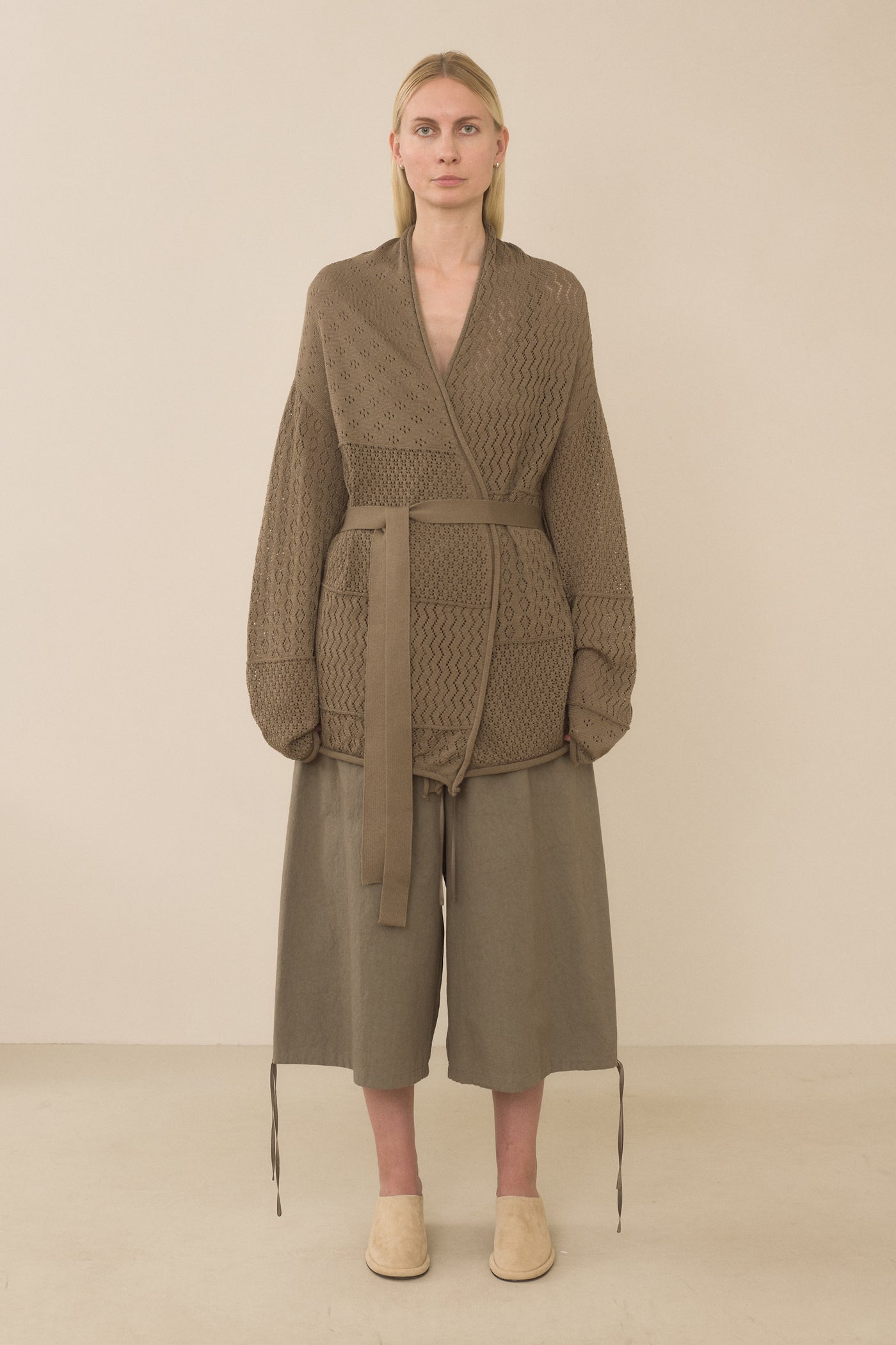 MIX POINTELLE CARDIGAN