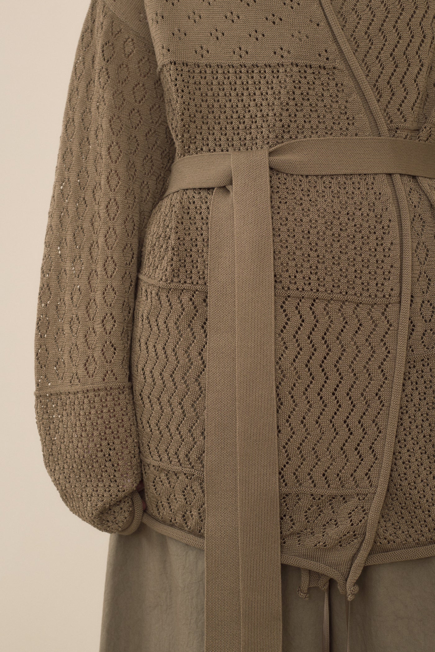 MIX POINTELLE CARDIGAN