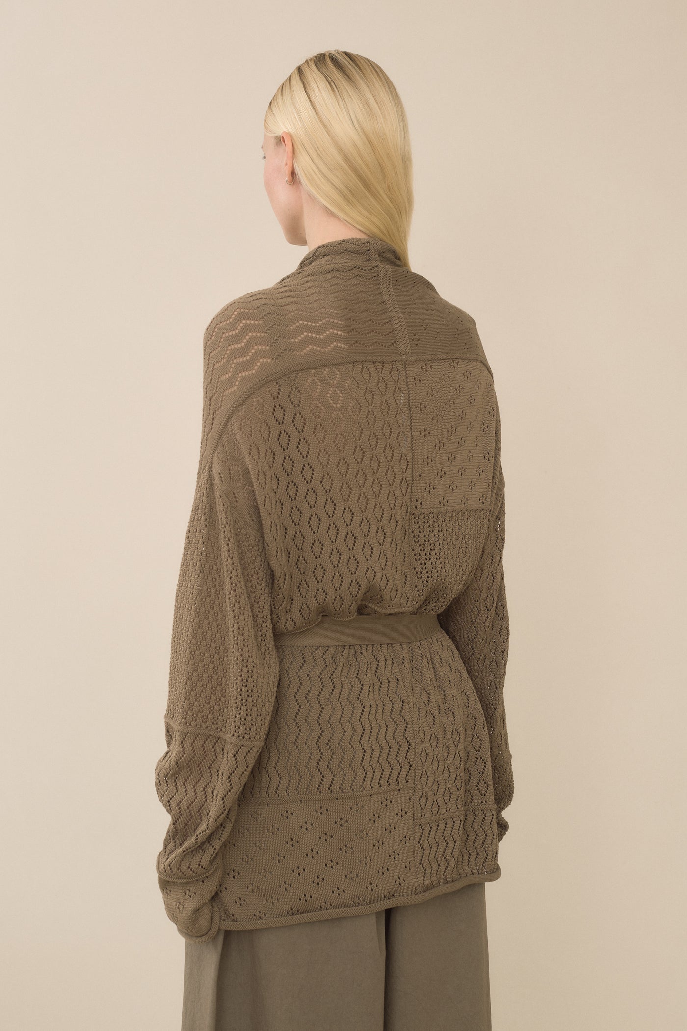 MIX POINTELLE CARDIGAN