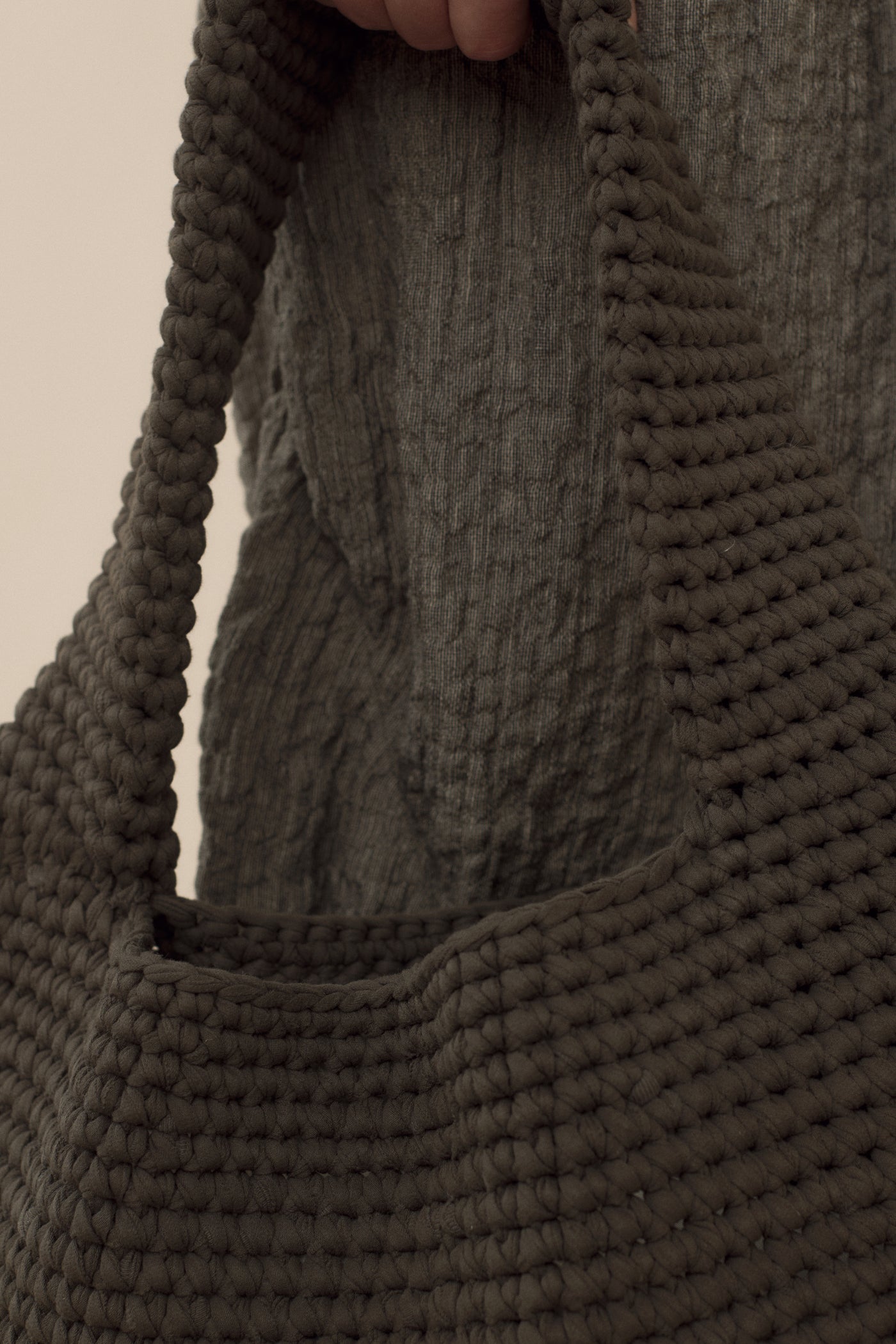 CROCHET JERSEY BAG