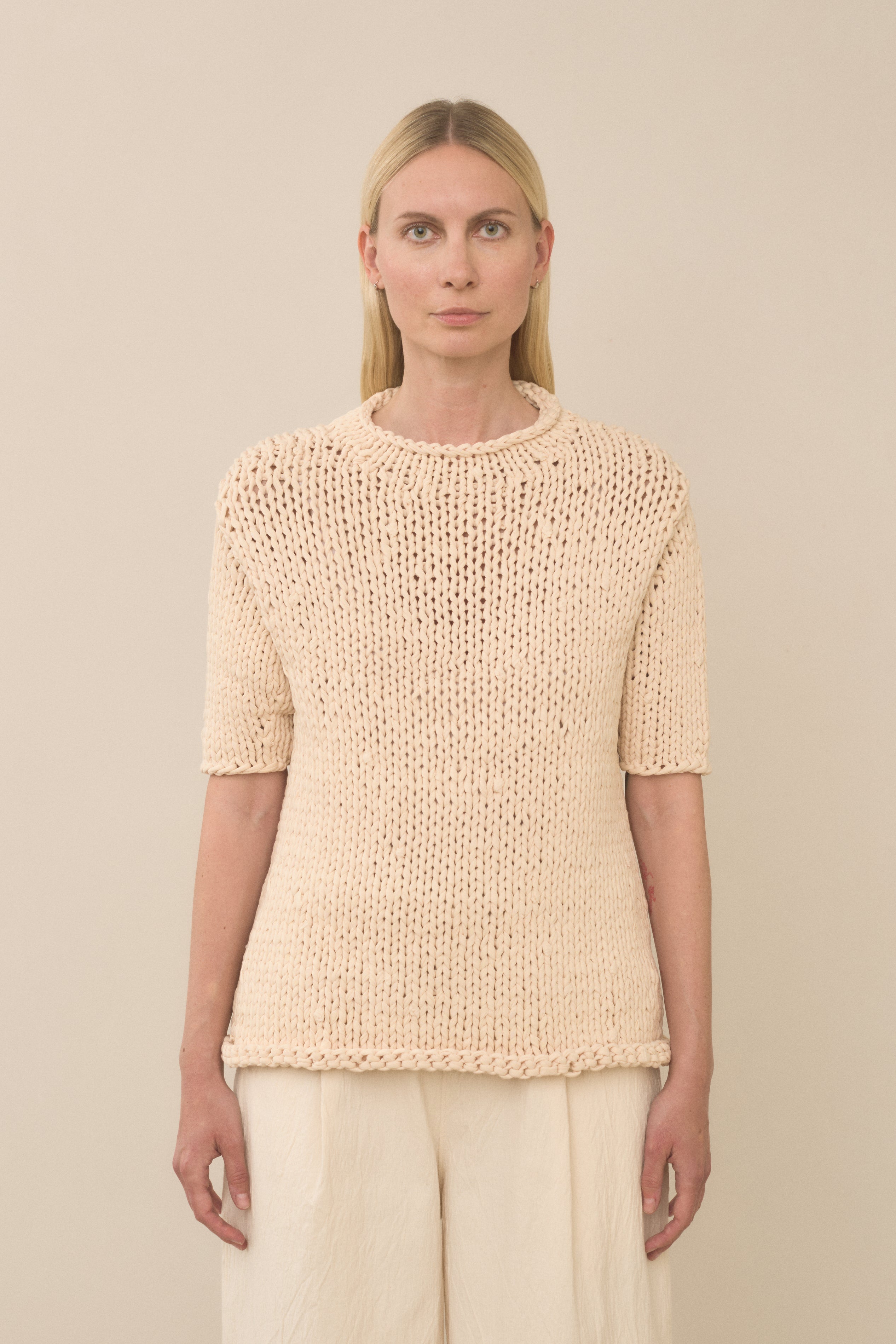 HANDKNIT JERSEY TEE