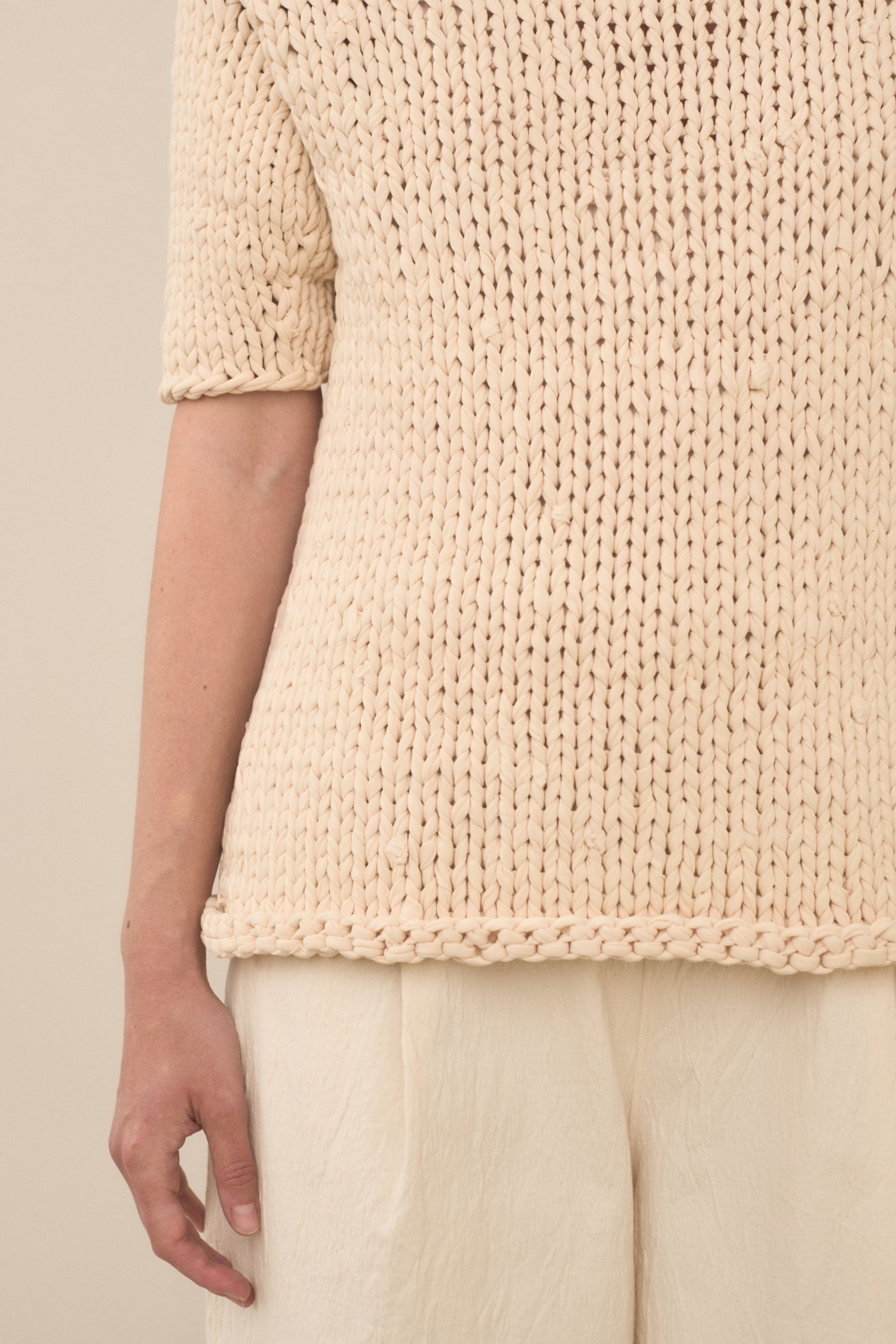 HANDKNIT JERSEY TEE