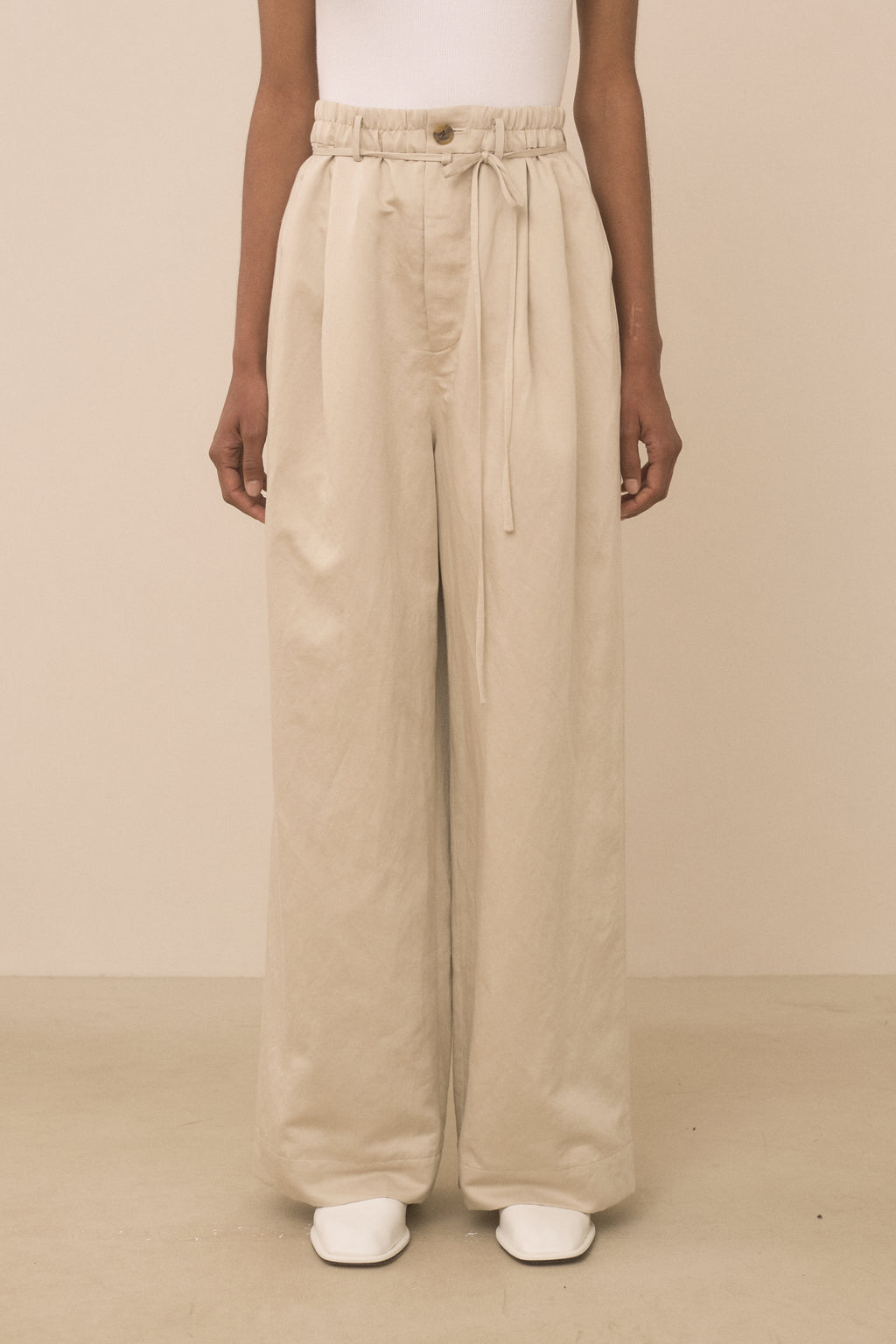 SATIN TROUSER