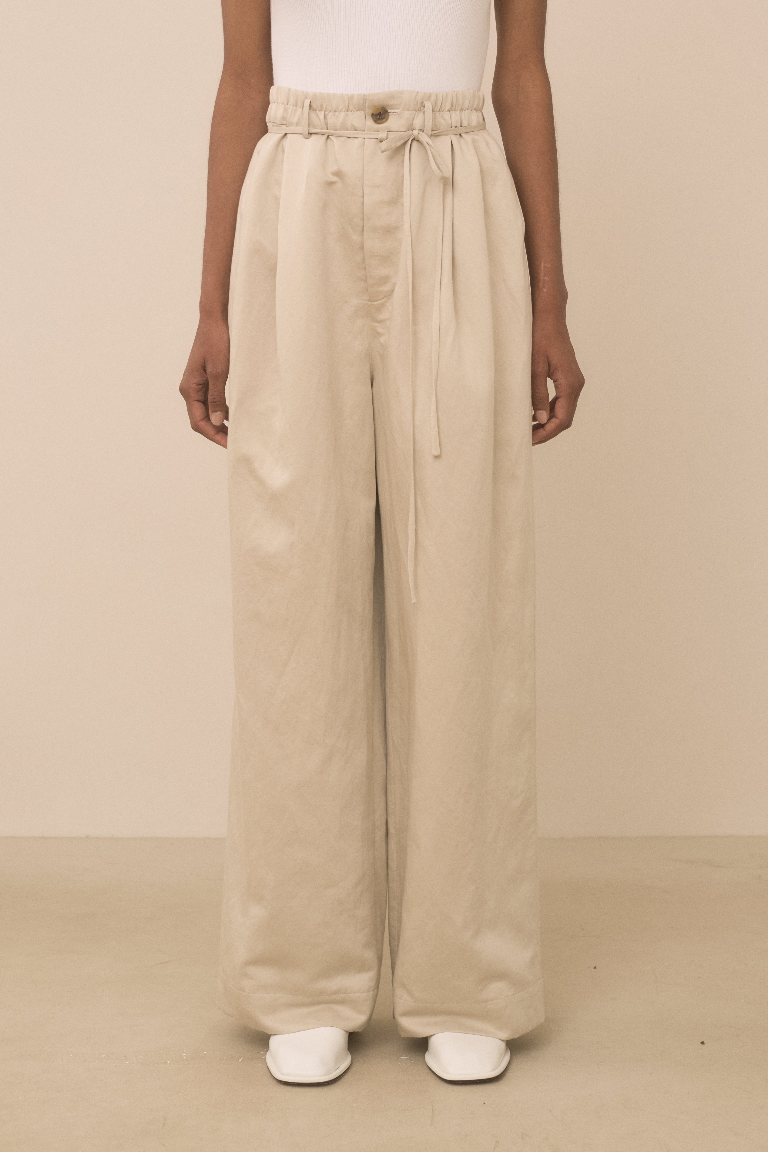 SATIN TROUSER