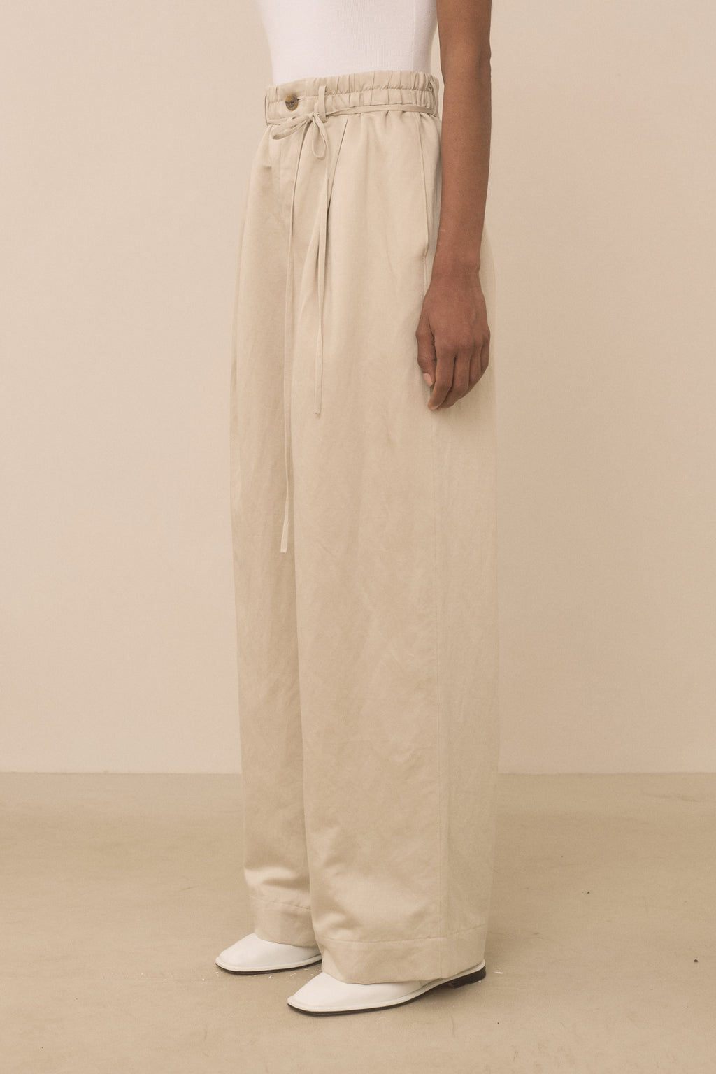 SATIN TROUSER