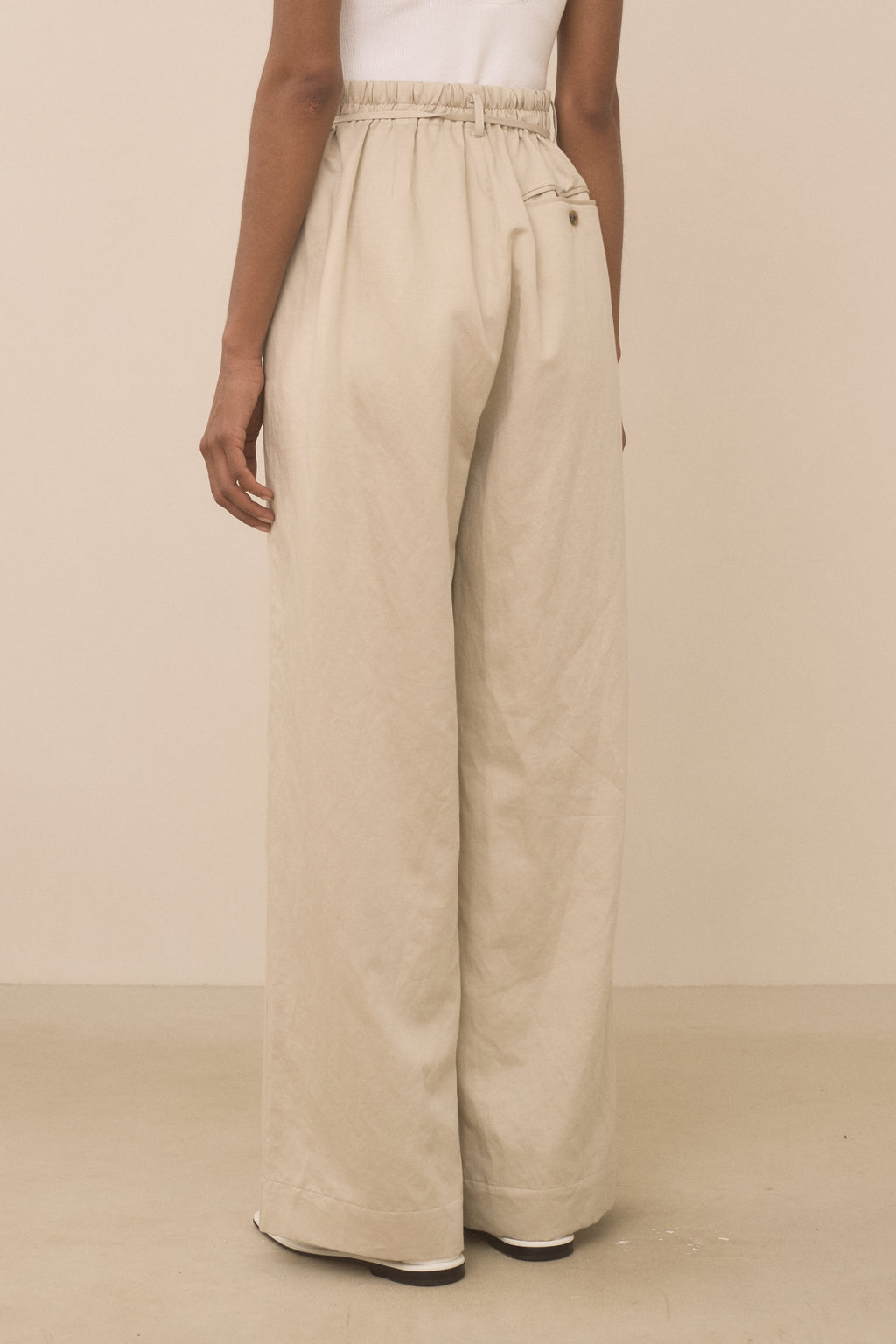 SATIN TROUSER