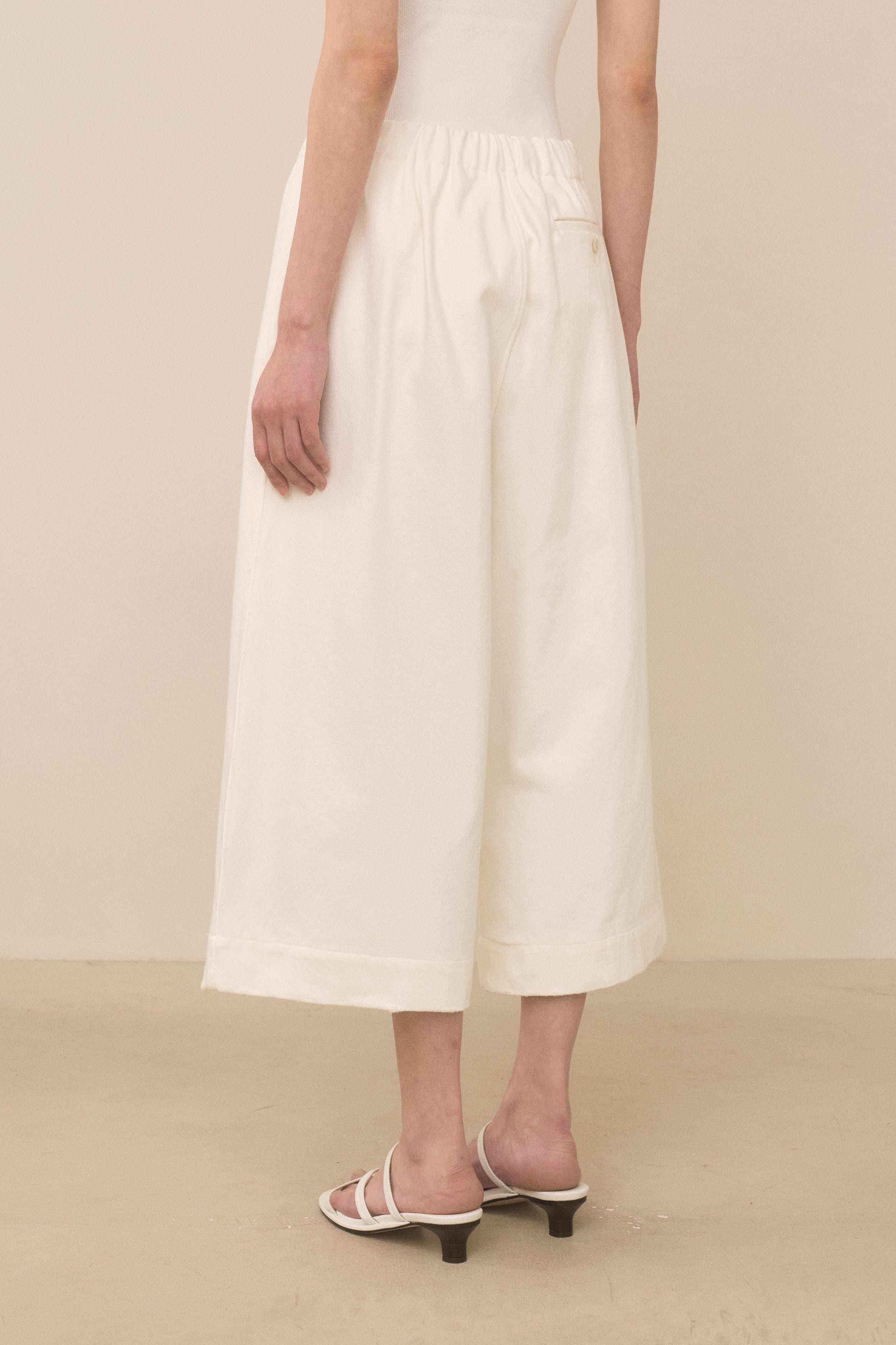 WASHED CROP TROUSER