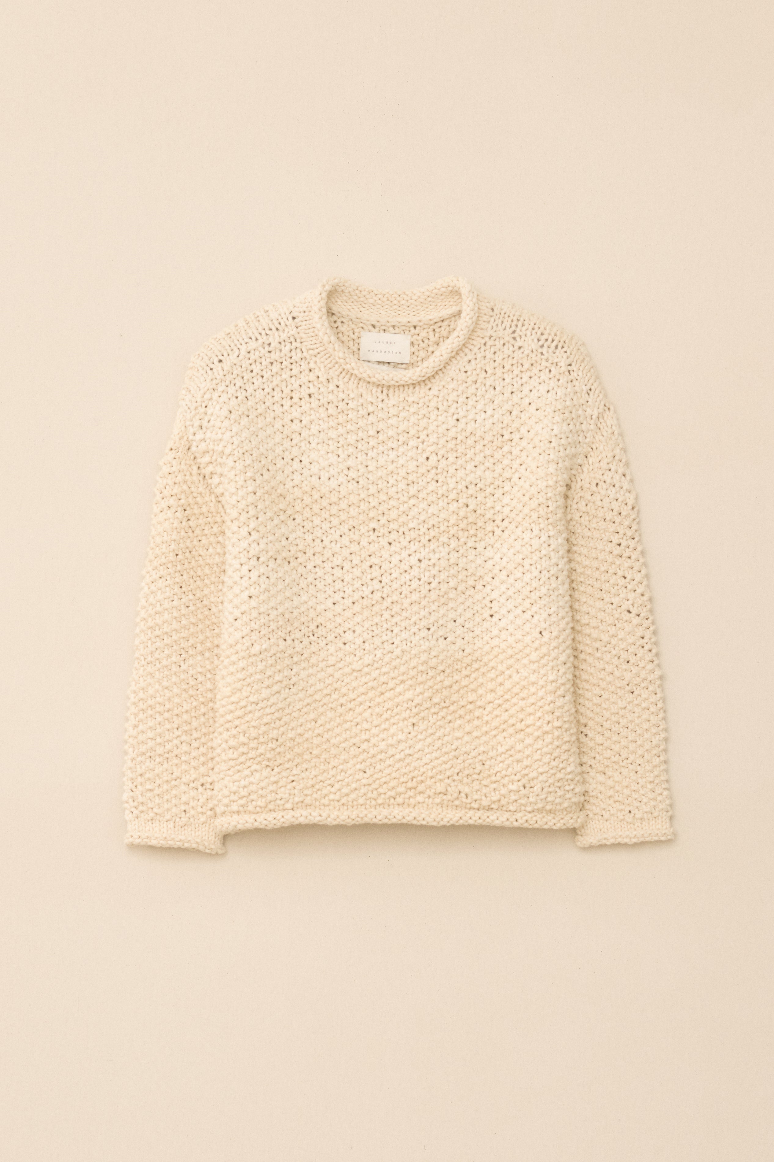 HANDKNIT CREPE ROLLNECK