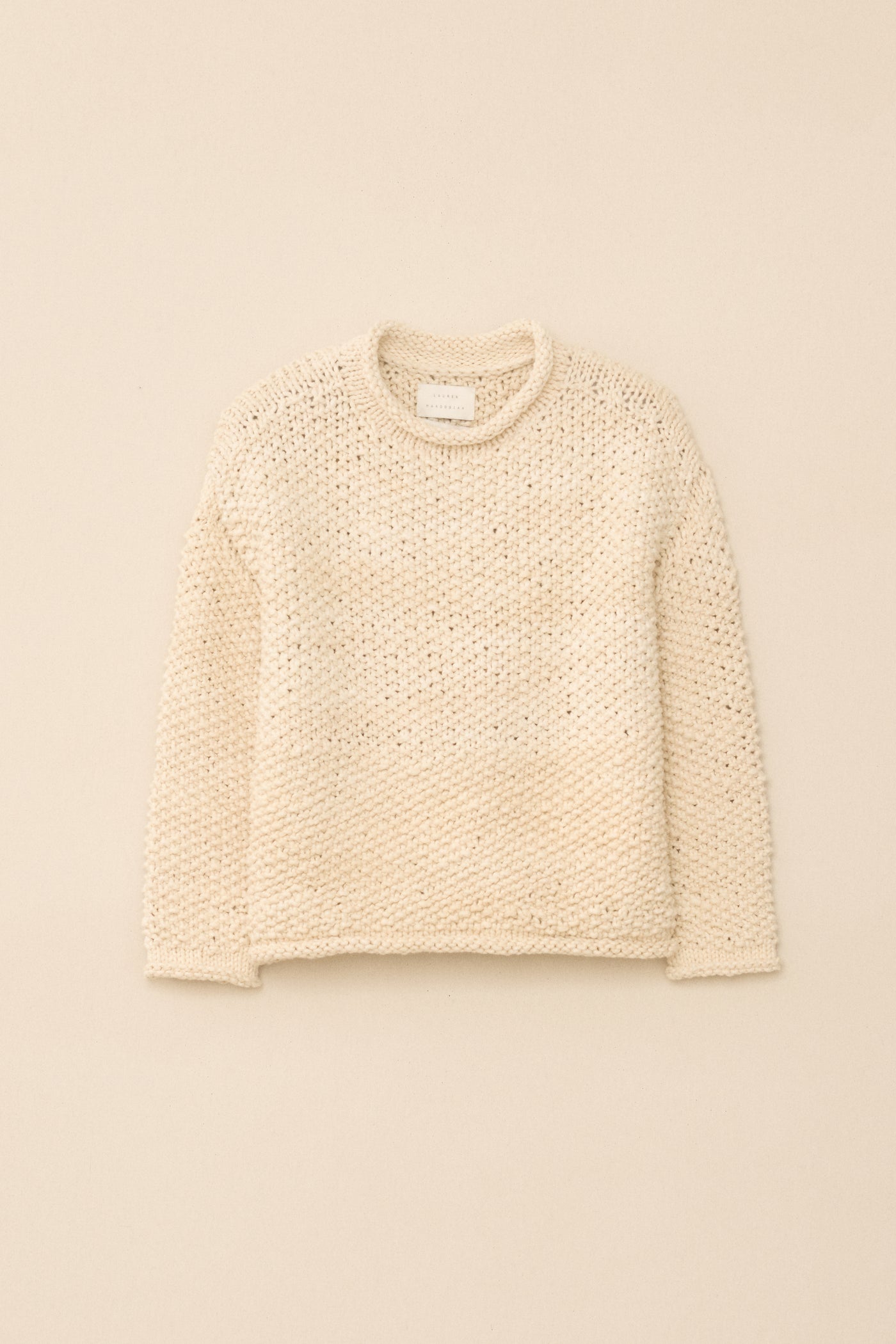 HANDKNIT CREPE ROLLNECK