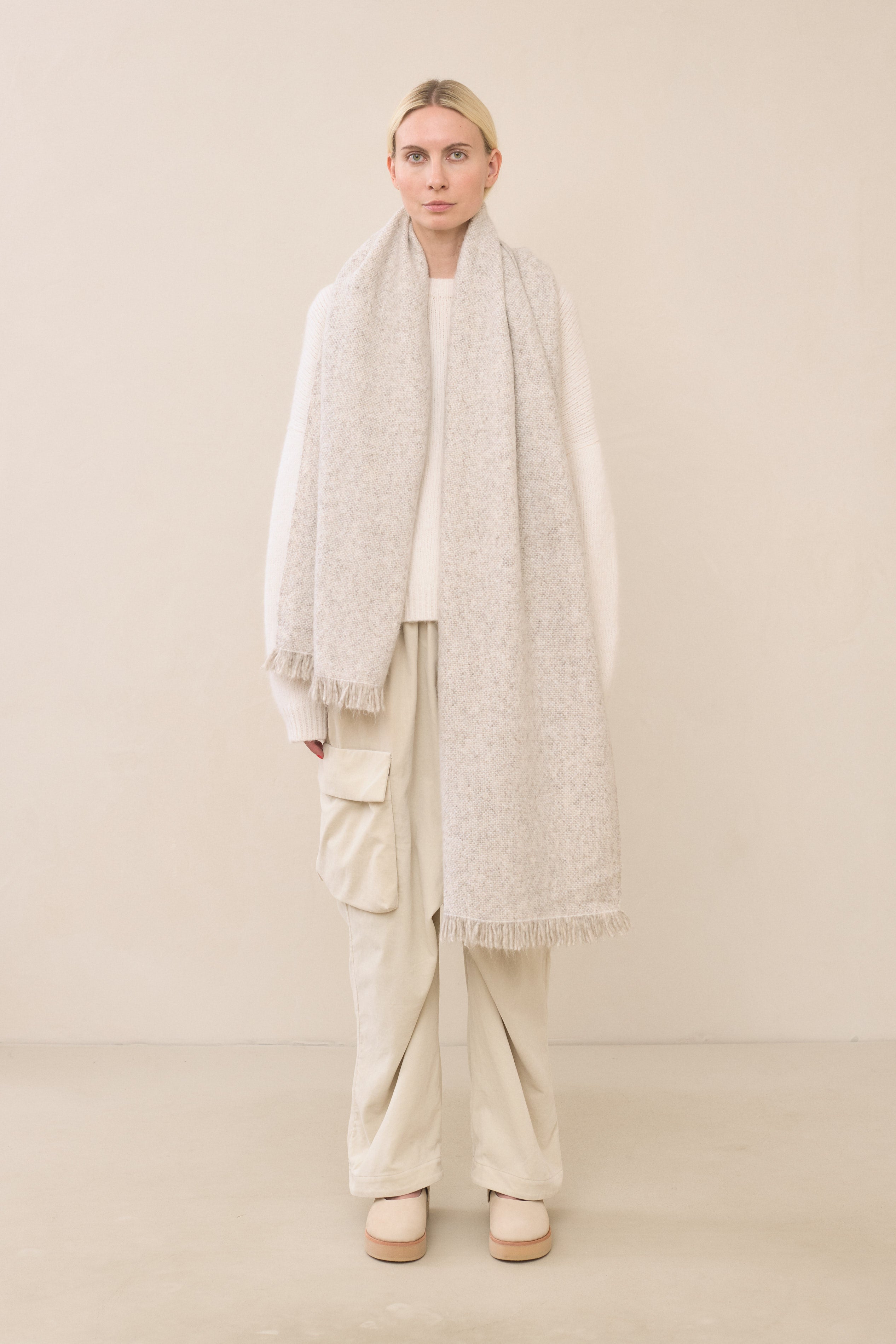 HANDWOVEN MARL WRAP