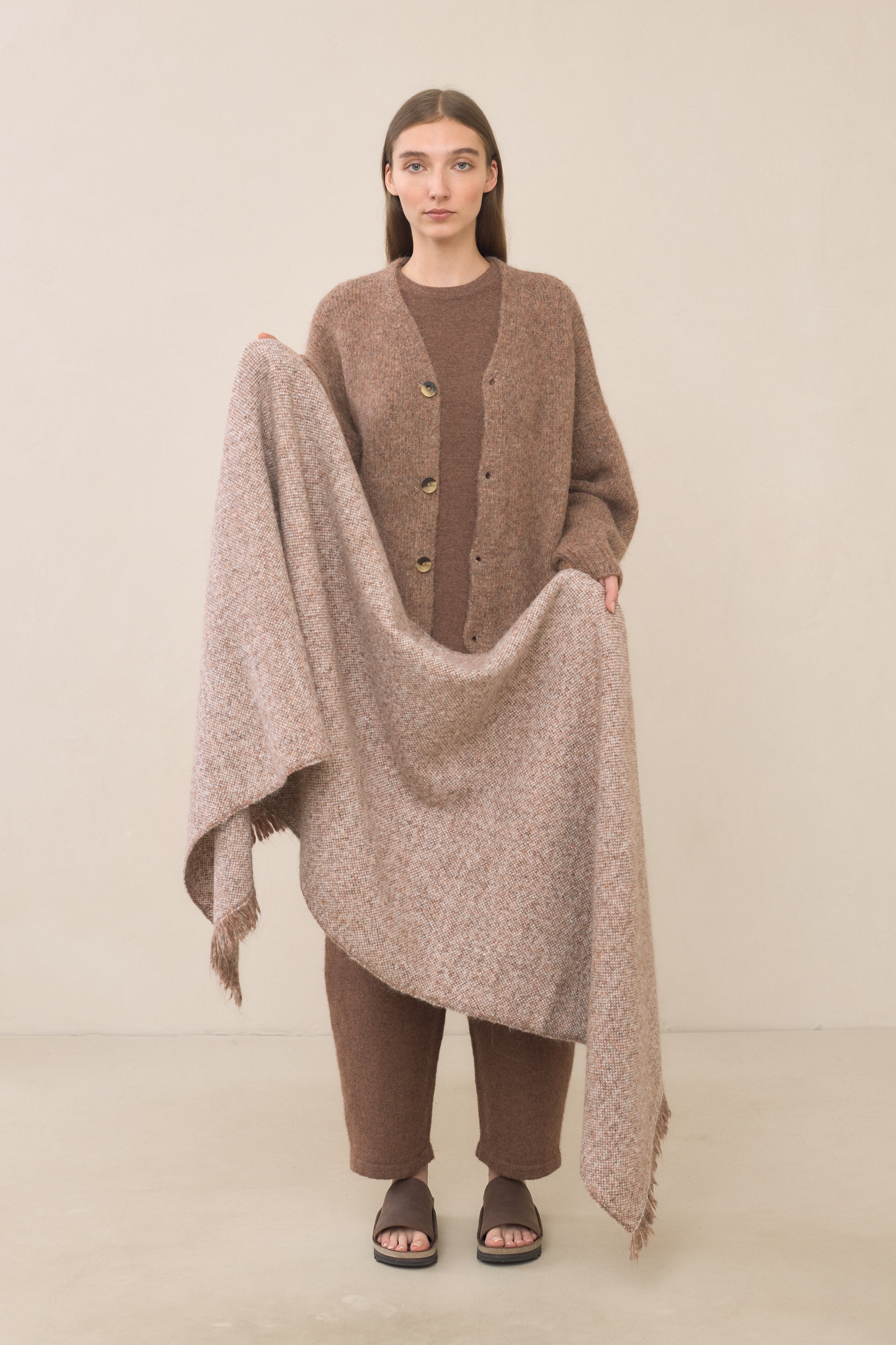 HANDWOVEN MARL WRAP
