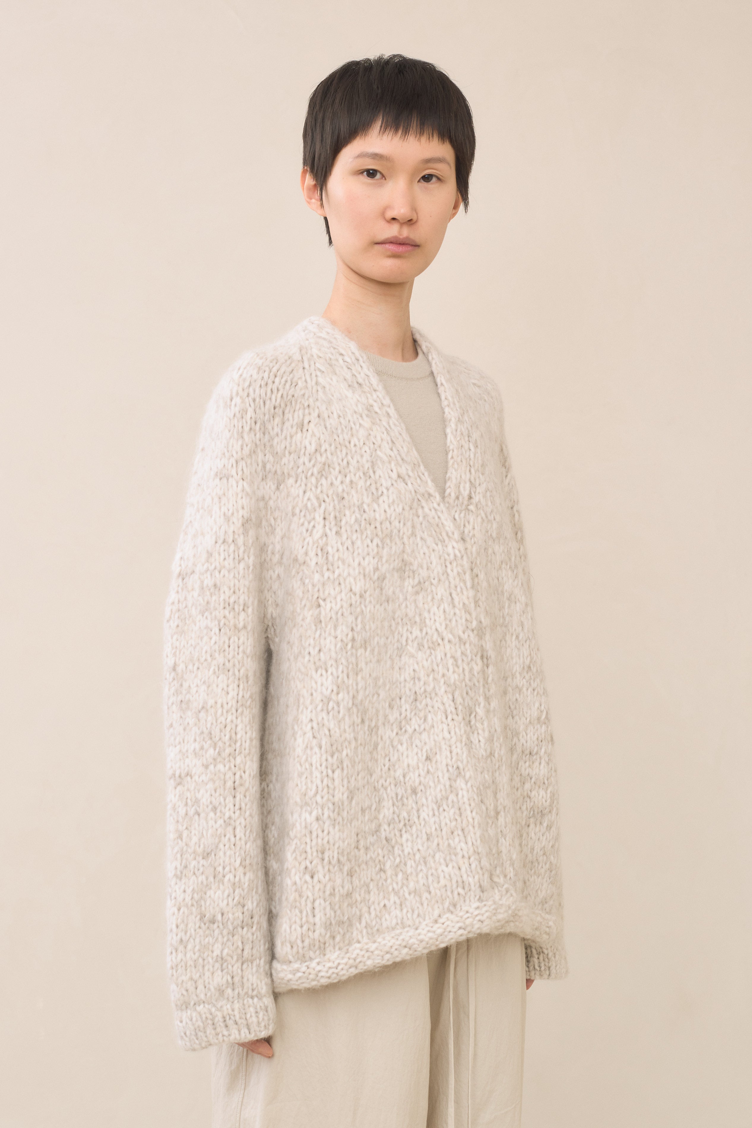 HANDKNIT MARL CARDIGAN