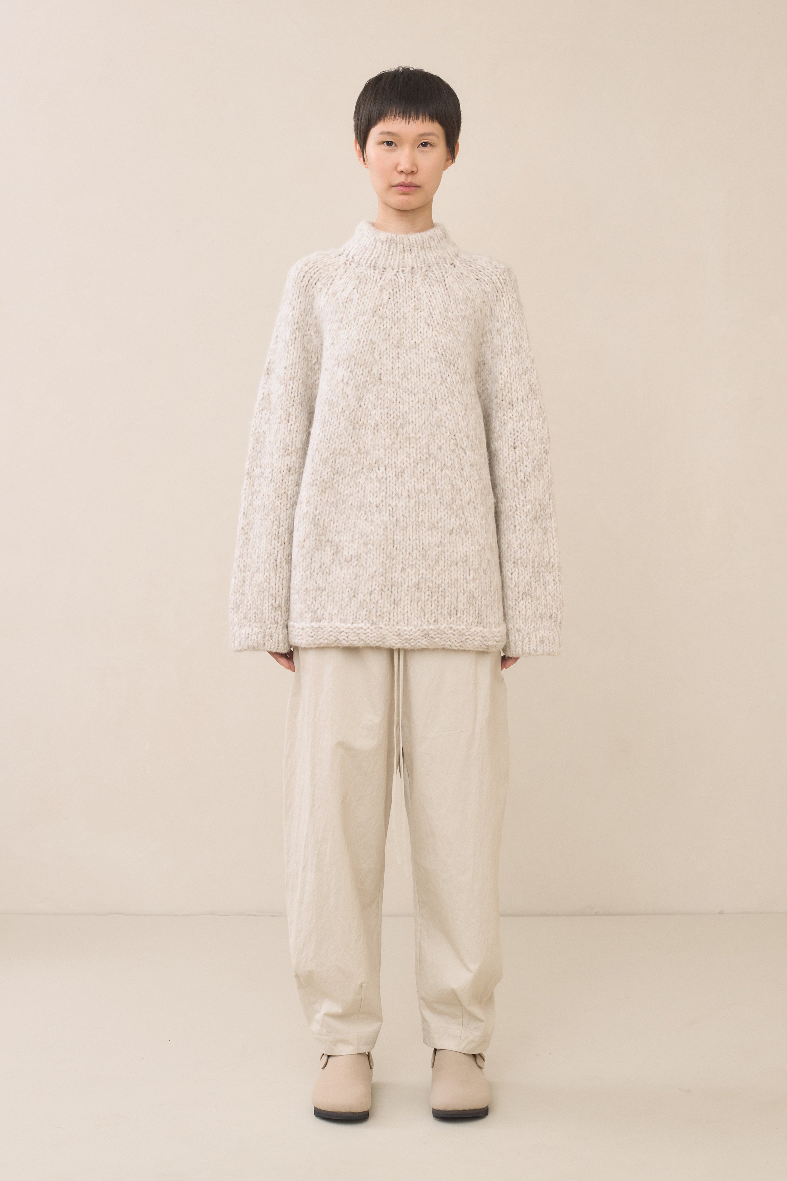 HANDKNIT MARL PULLOVER